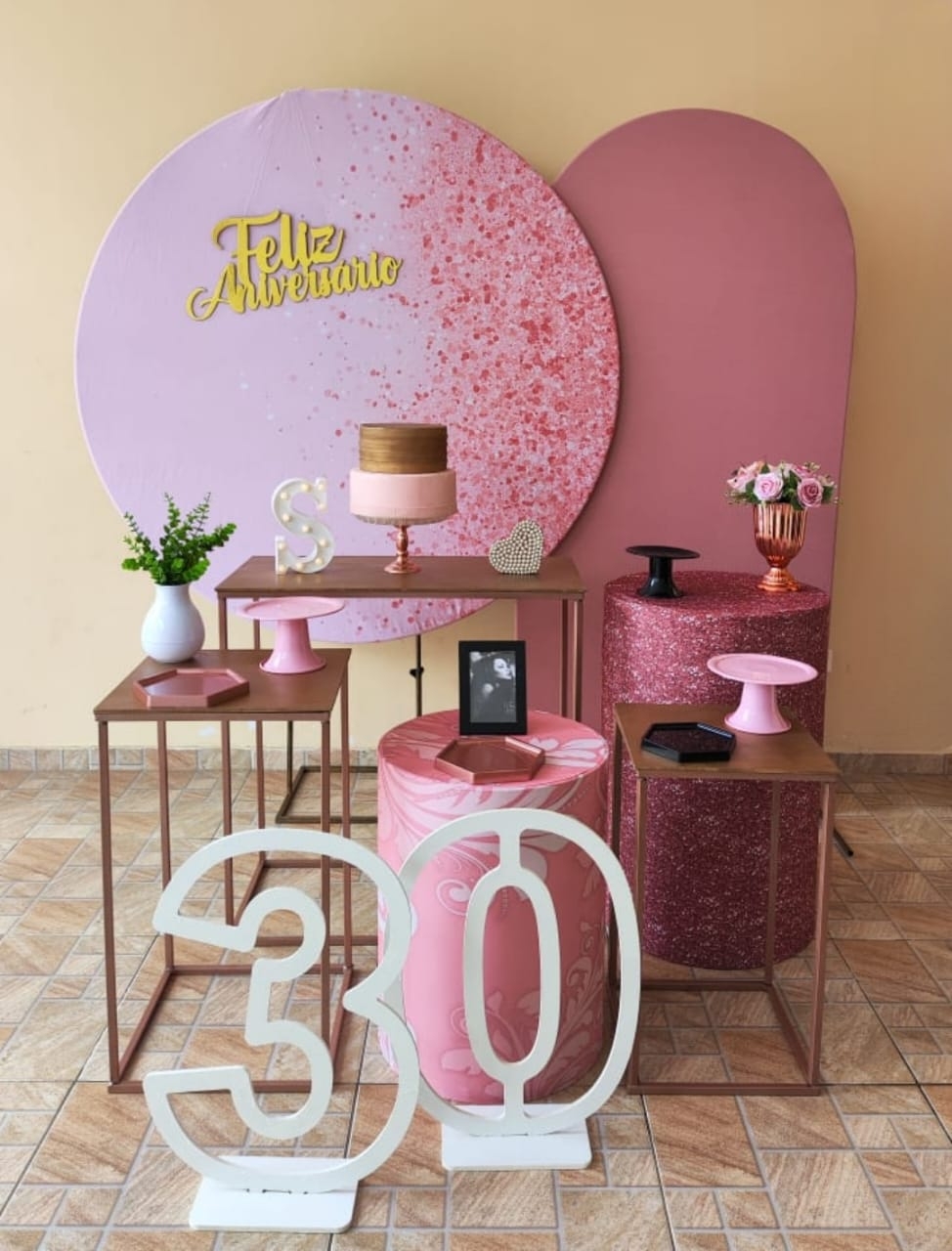 Rosa com glitter Rose Kit Platino II