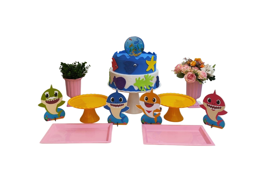 Baby Shark Menina Kit Cantinho