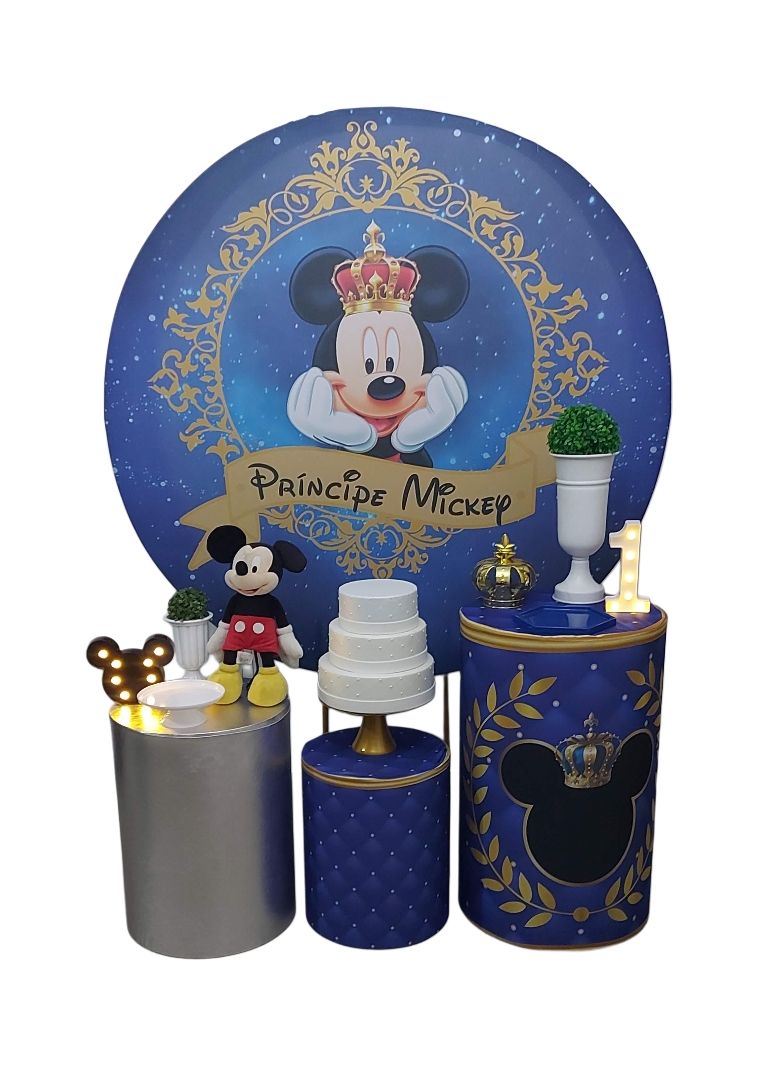 Mickey Príncipe Realeza Kit Prata