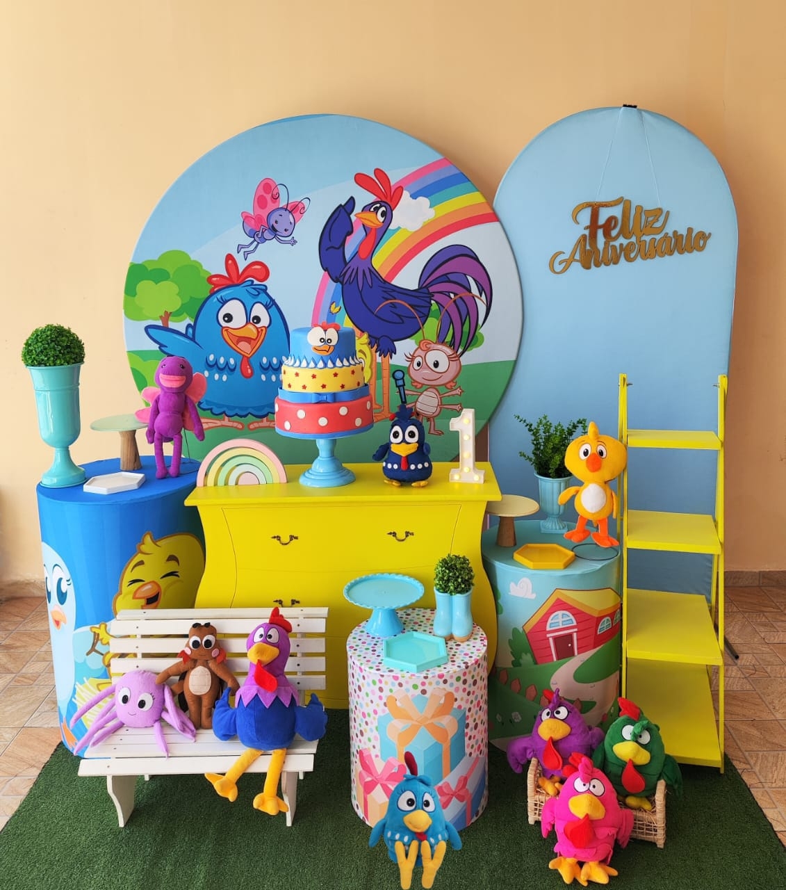 Galinha Pintadinha Menino Kit Diamante