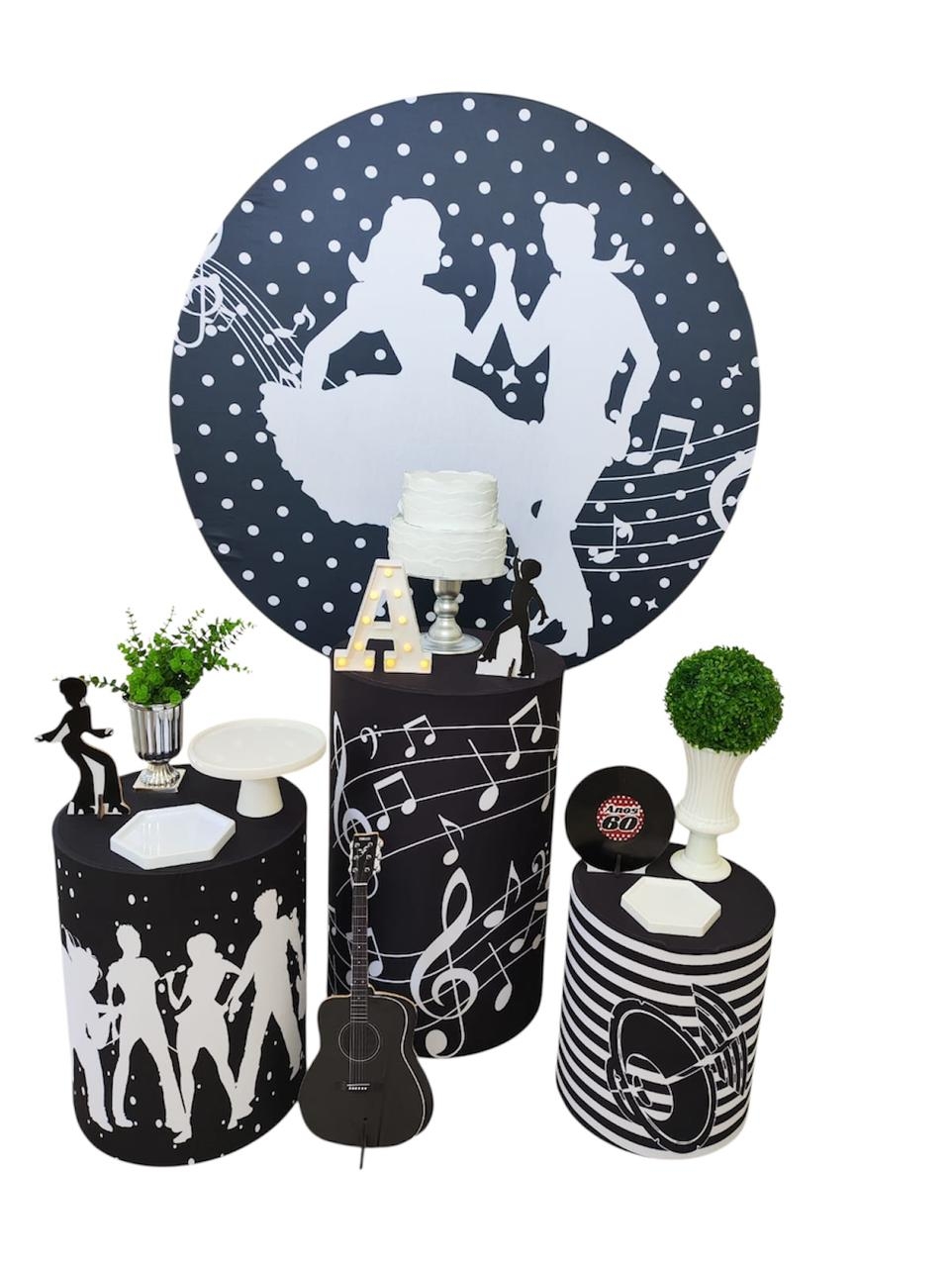  Anos 60 Masculino Kit Prata