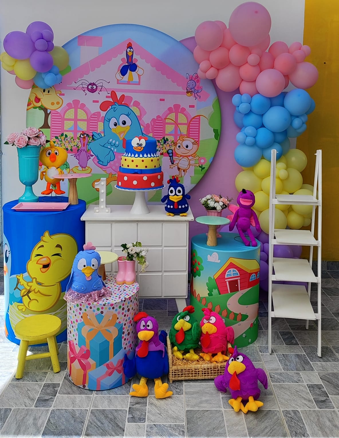 Galinha Pintadinha Menina Kit Diamante