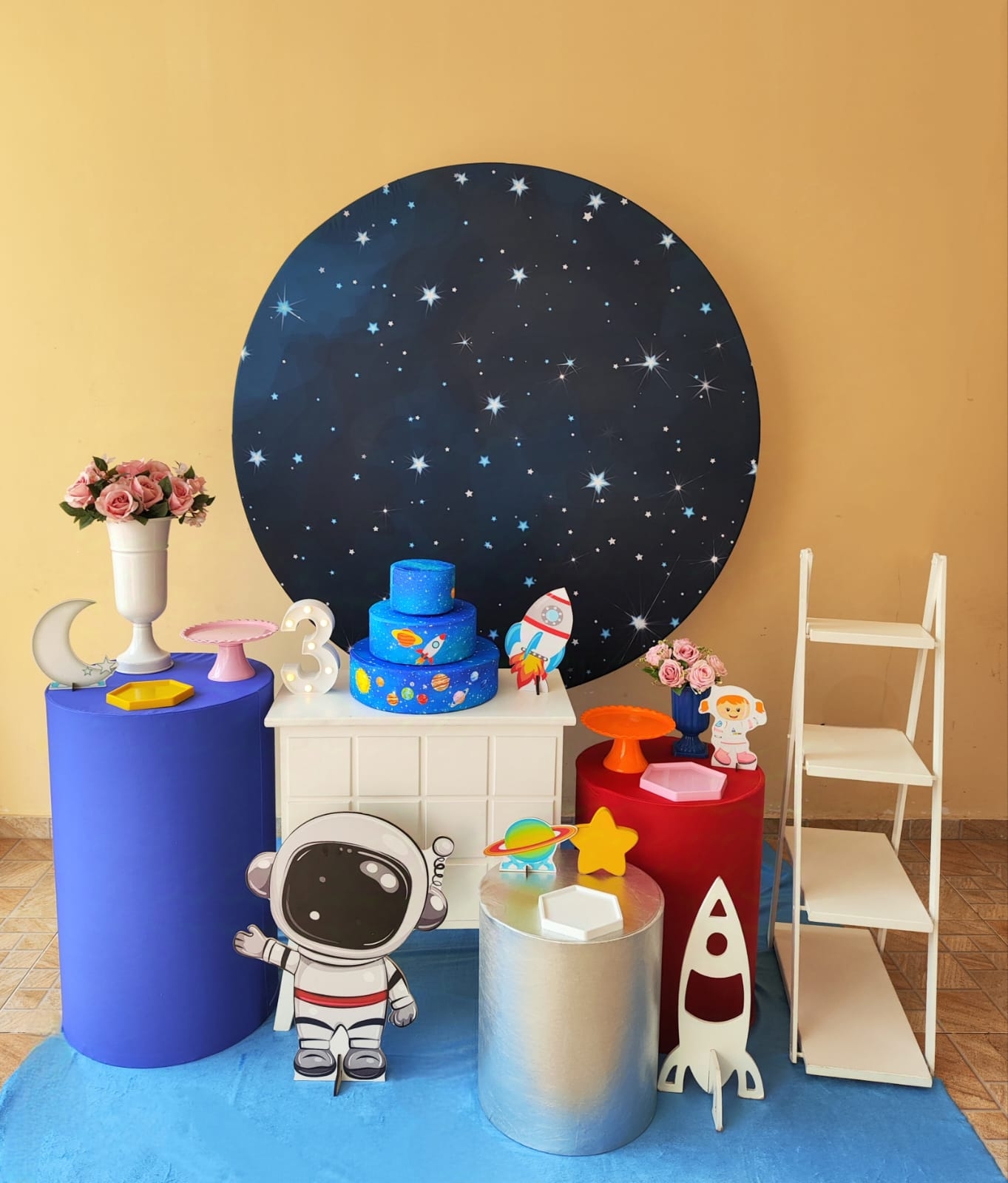  Galáxia / Astronauta Menina Kit Ouro