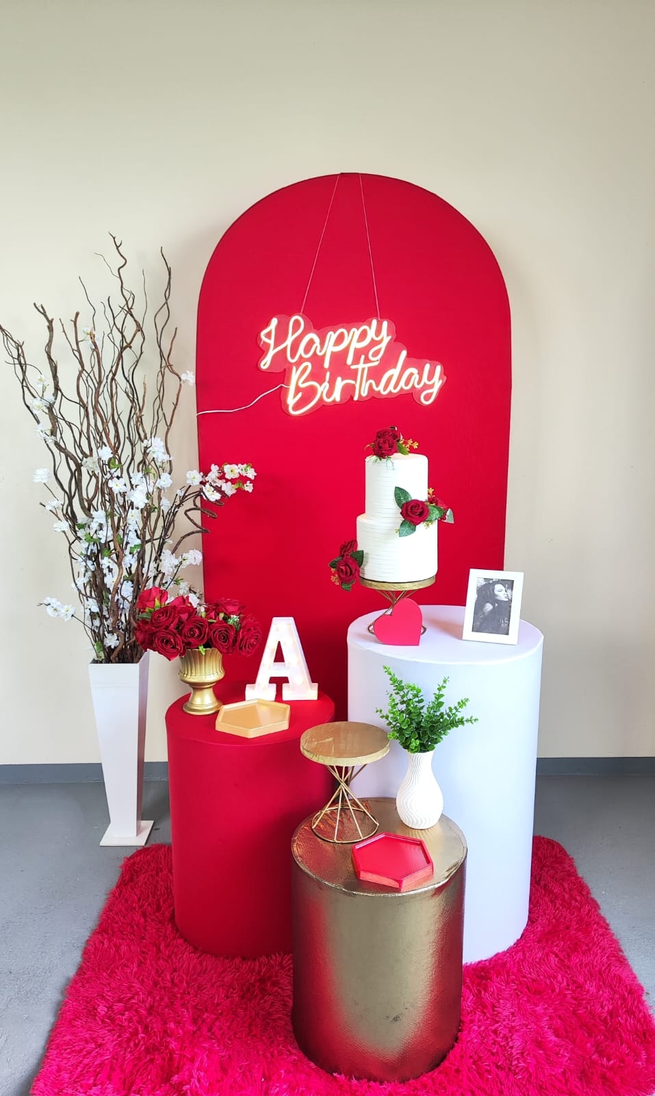 Aniversário Vermelho Kit Ouro