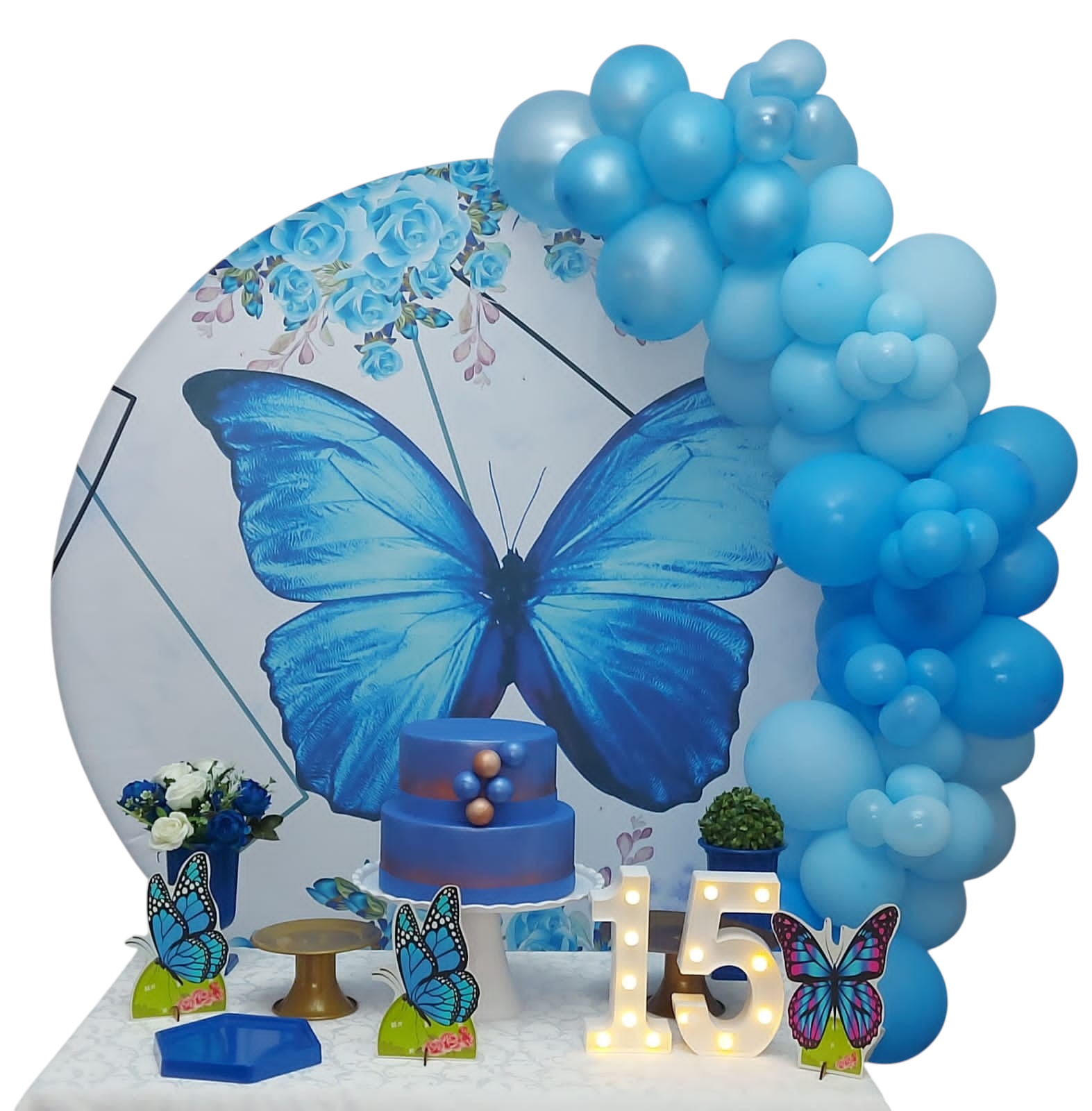 Borboleta Azul Bronze I