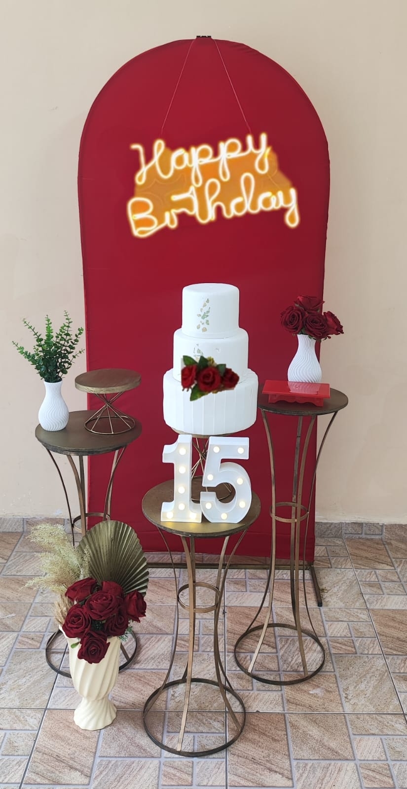 Aniversário Vermelho Kit Ouro IV