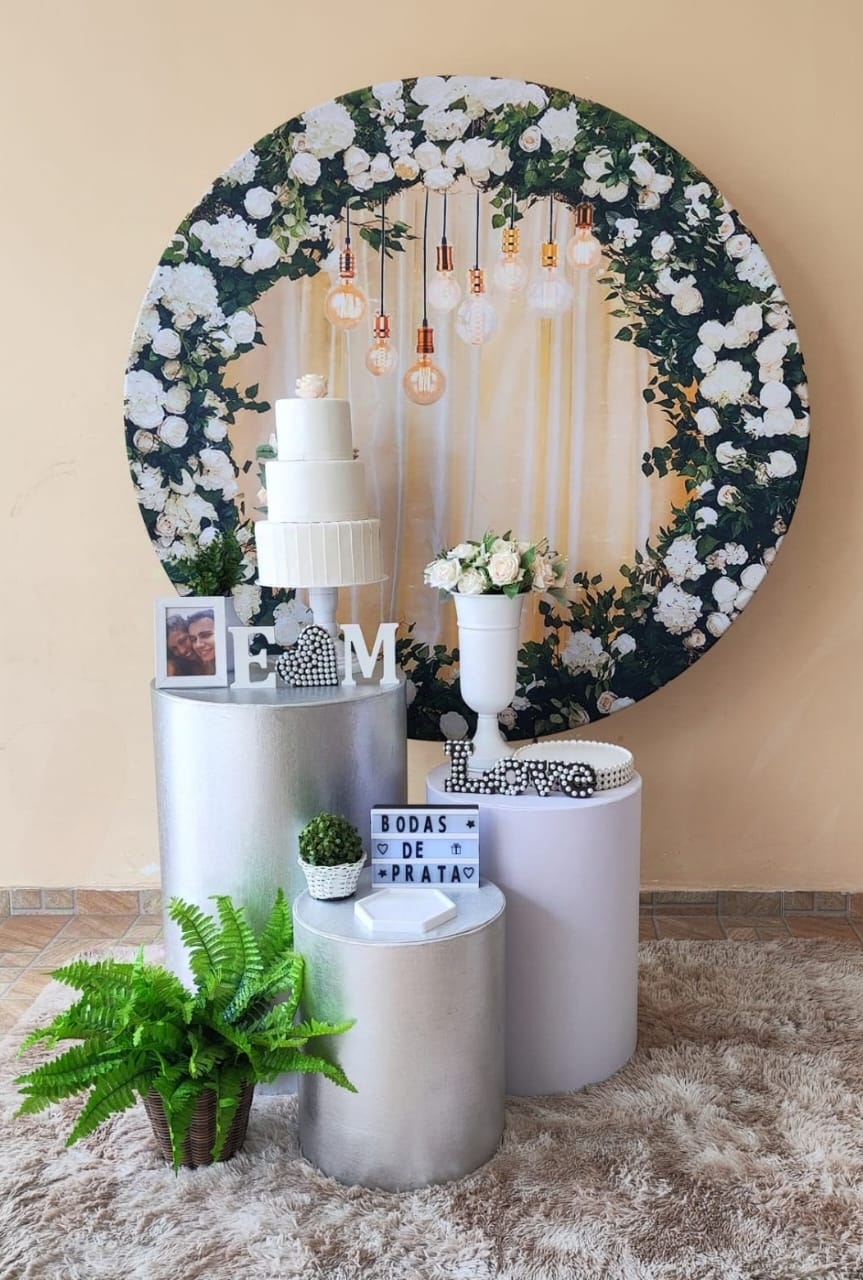 Casamento e Noivado Bodas de Prata Kit Prata
