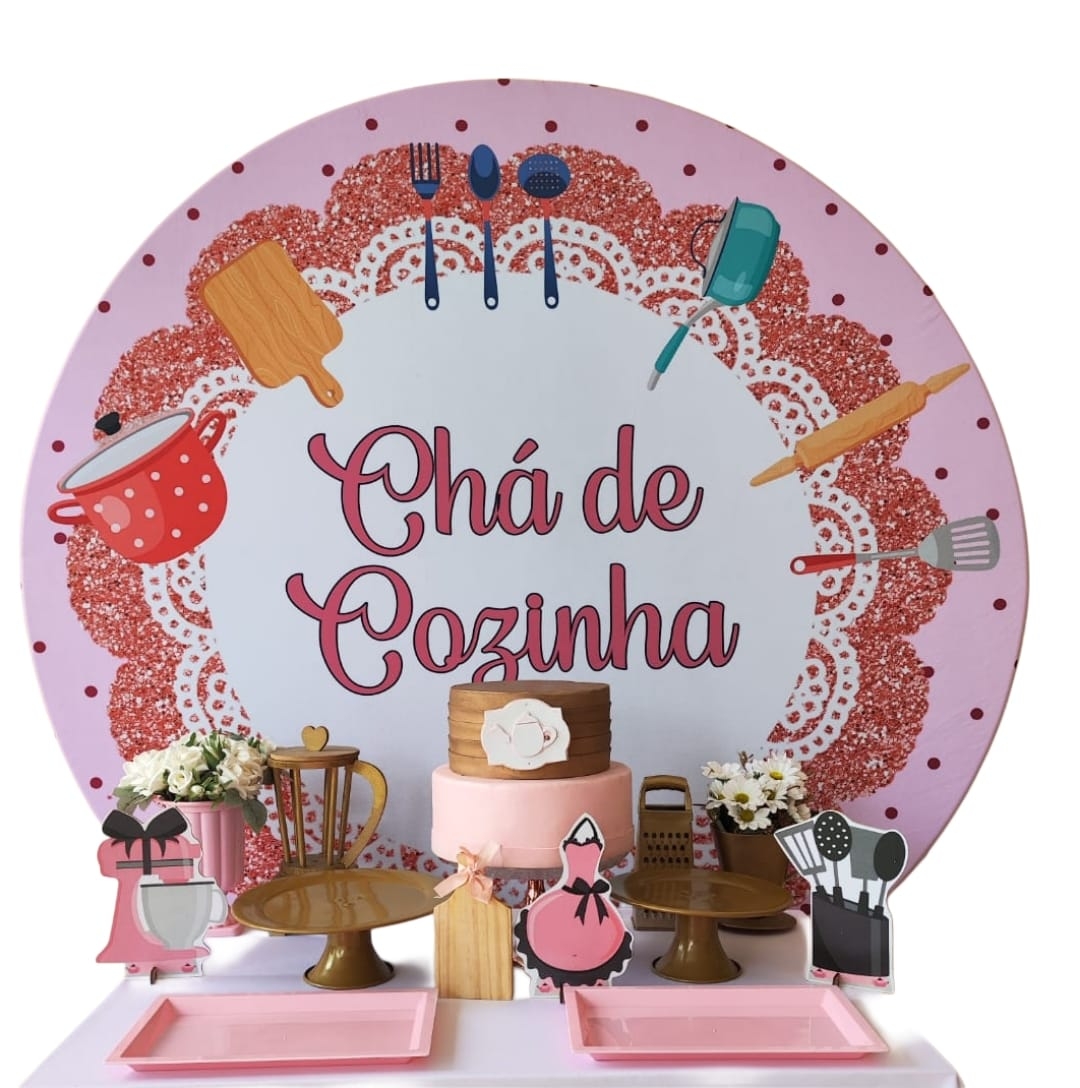 Chá de Cozinha Rosa Kit Bronze