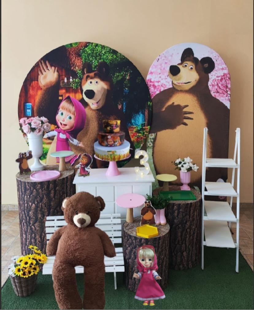 Masha e Urso Menina kit Diamante 