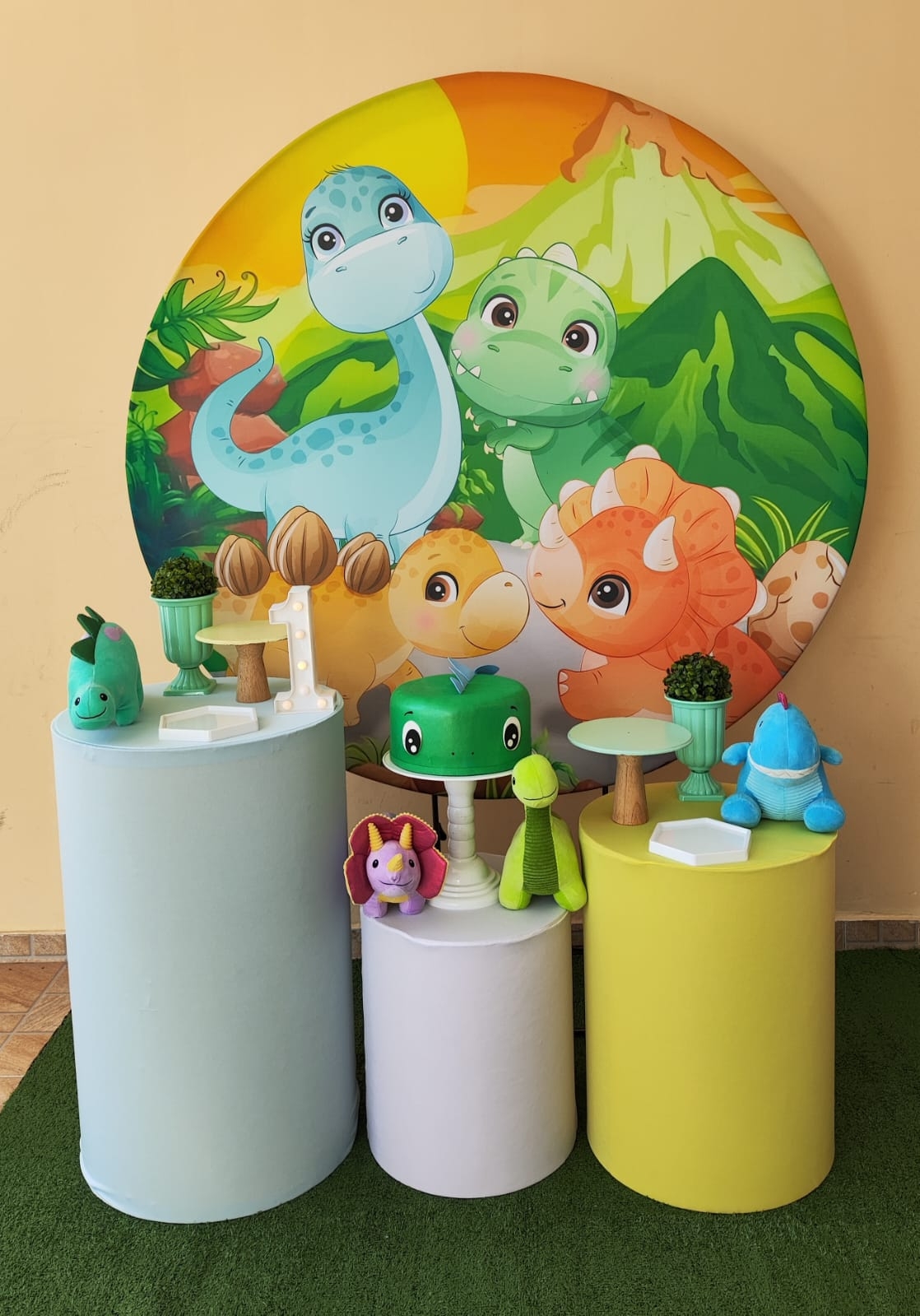 Dinossauro Baby Menino Kit Bronze