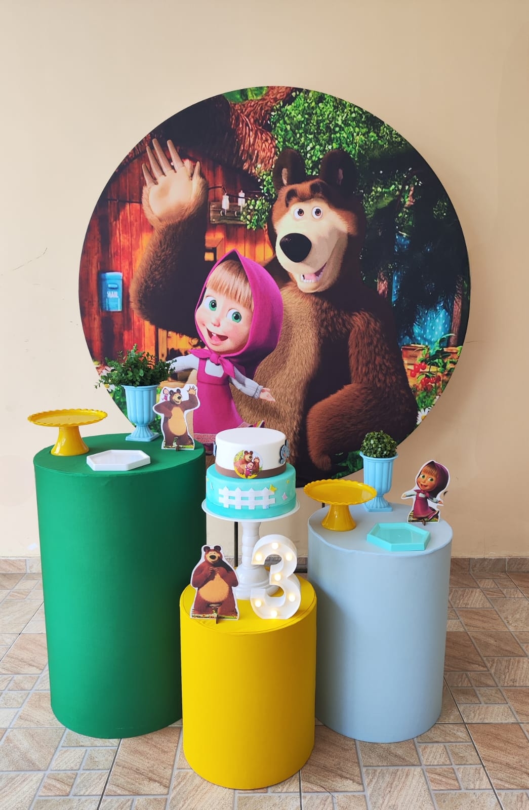 Masha e Urso Menino kit bronze II