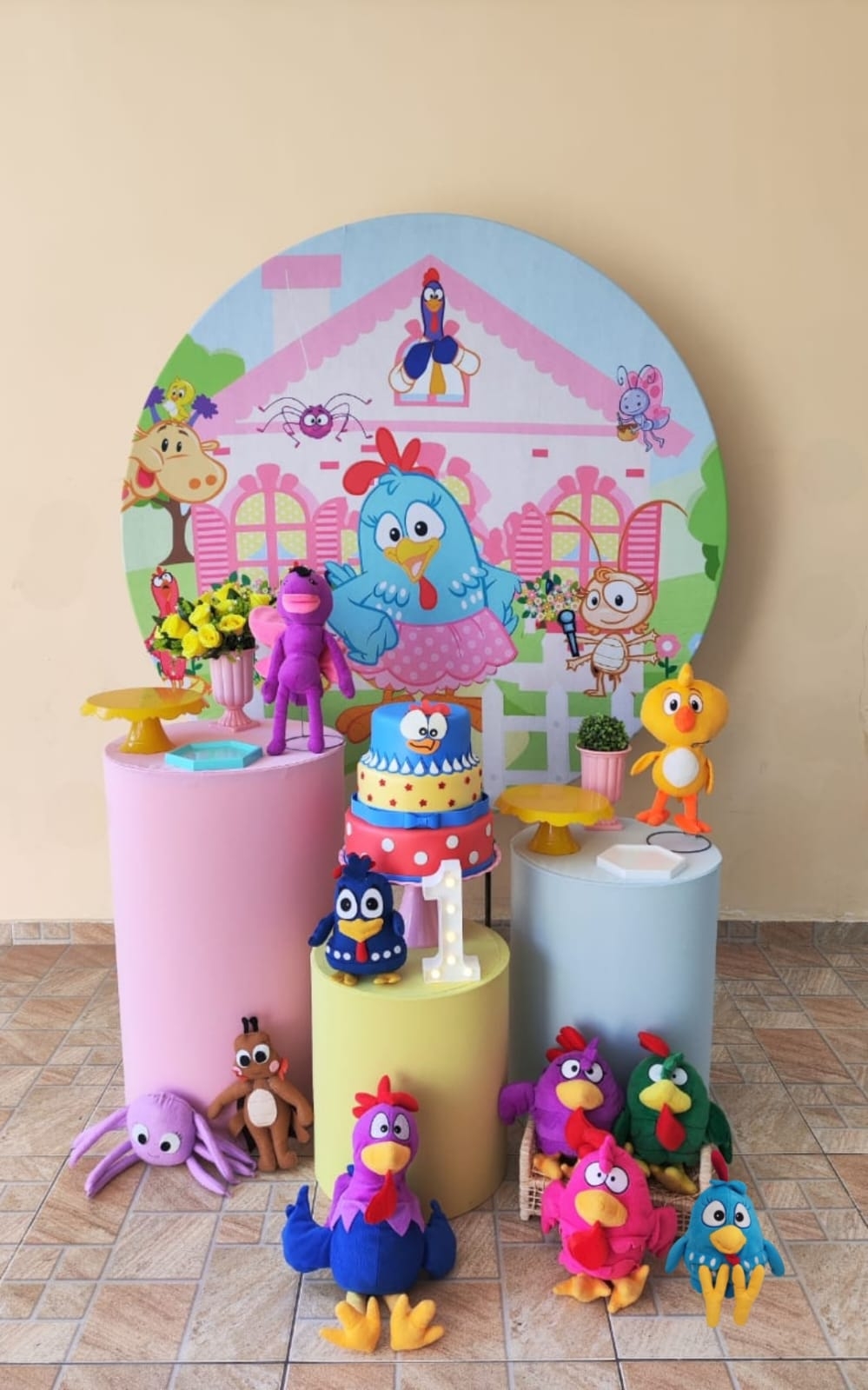 Galinha Pintadinha Menina Kit Bronze II