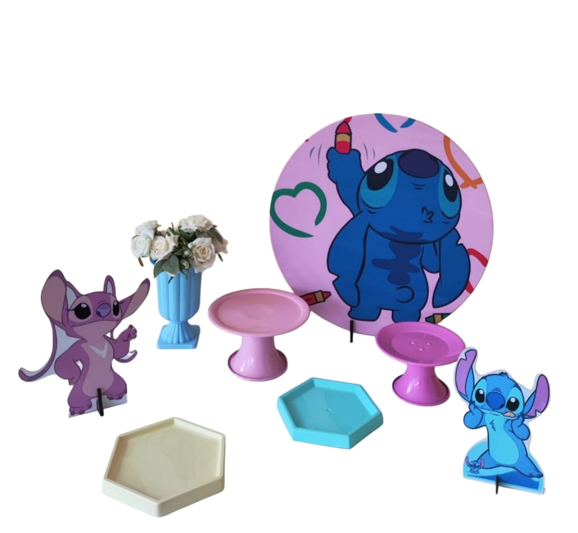 Angel, Lilo e Stitch Corações Mini Kit 