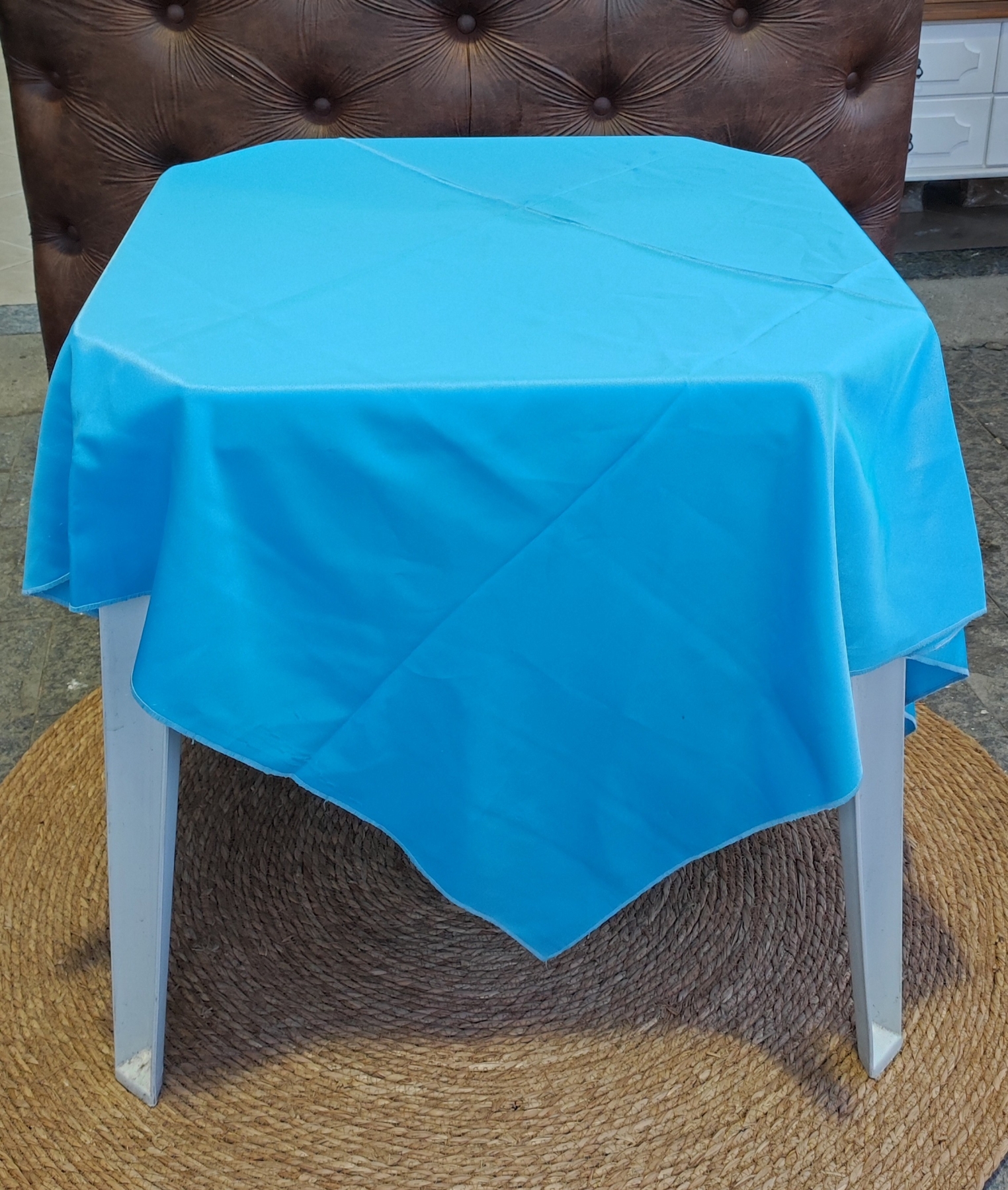 Cm 1.40m cetim azul turquesa escuro