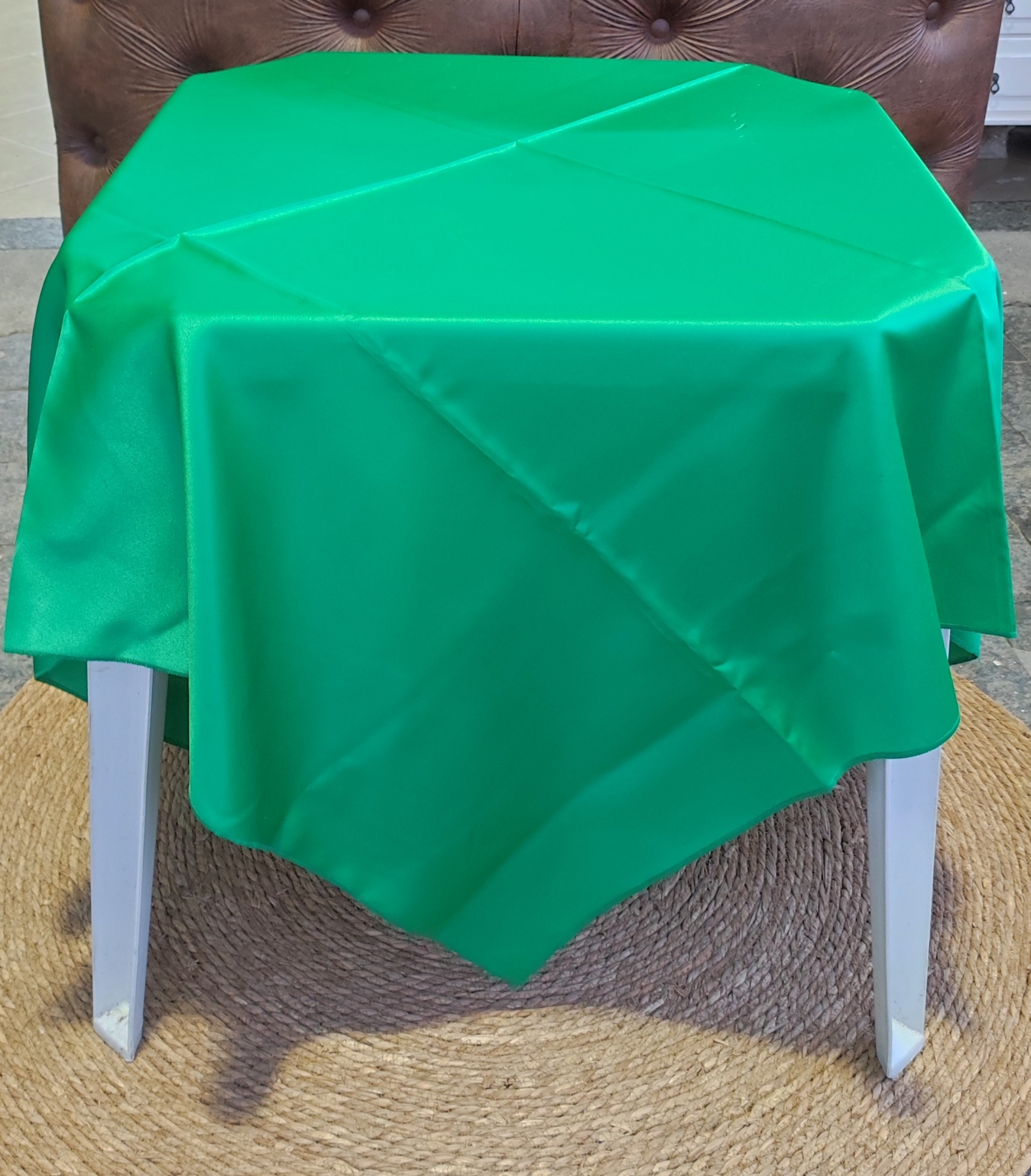 Cm 1.40m cetim verde bandeira