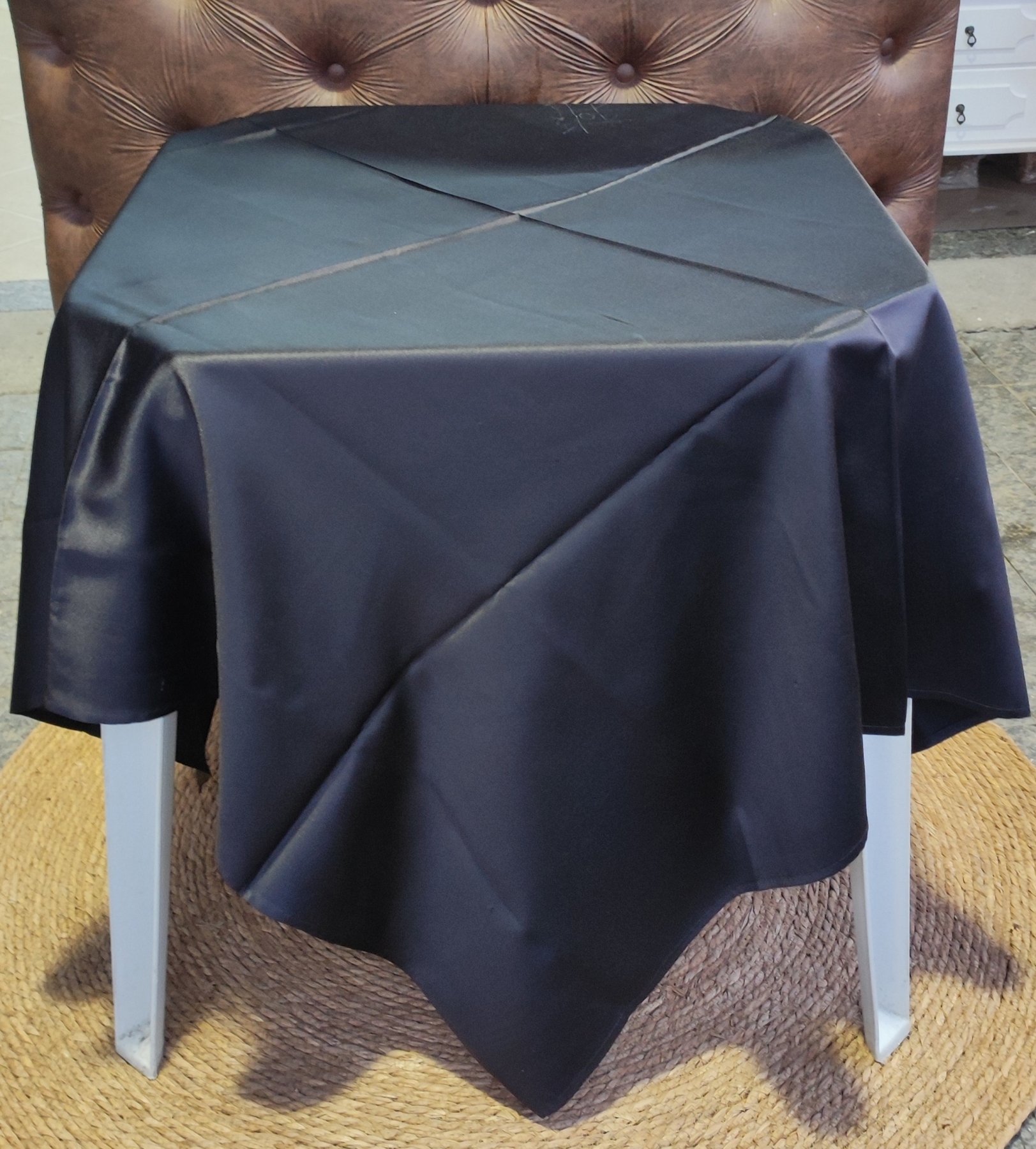 Cm 1.40m cetim preto