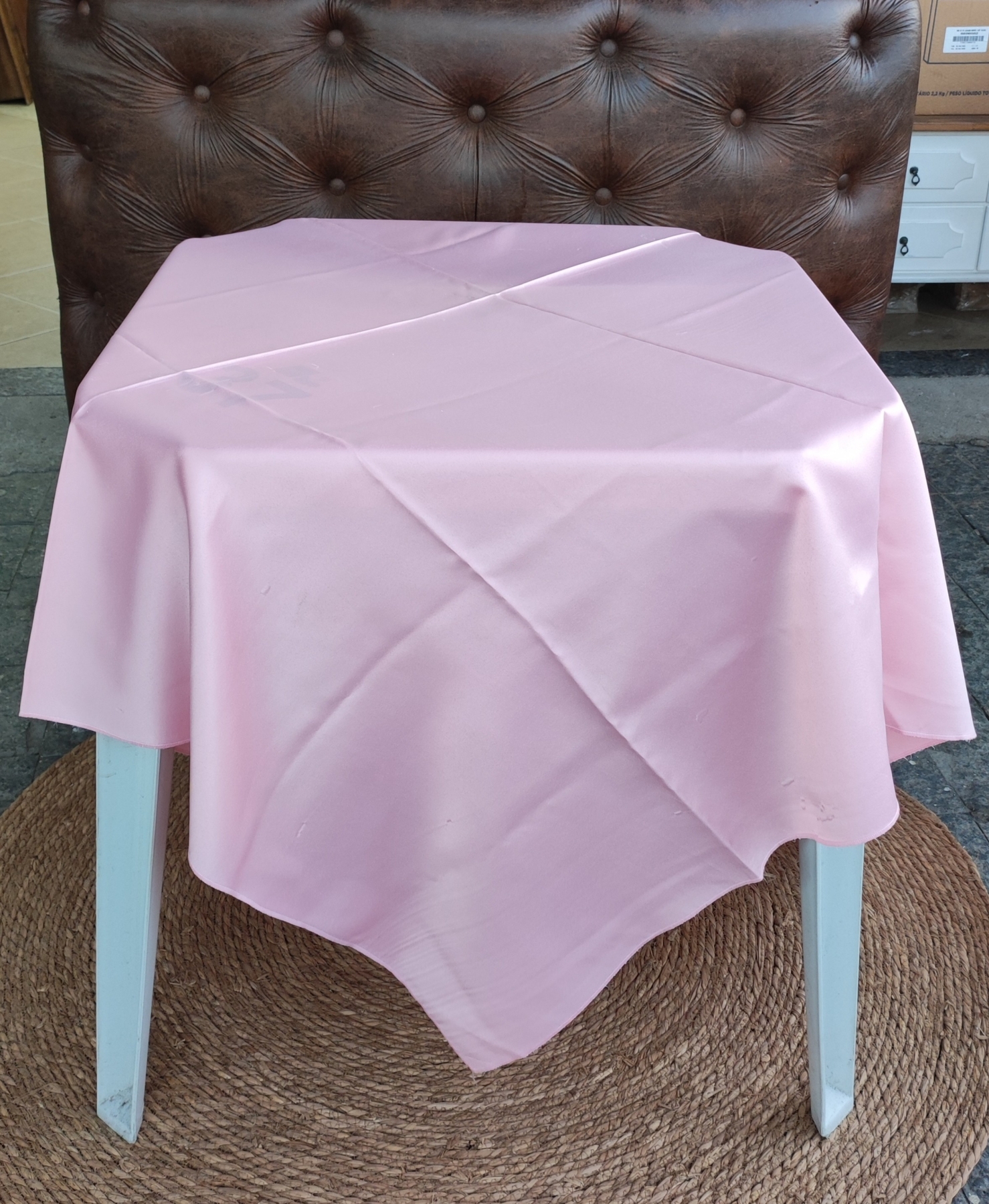 Cm 1.40m cetim rosa chiclete