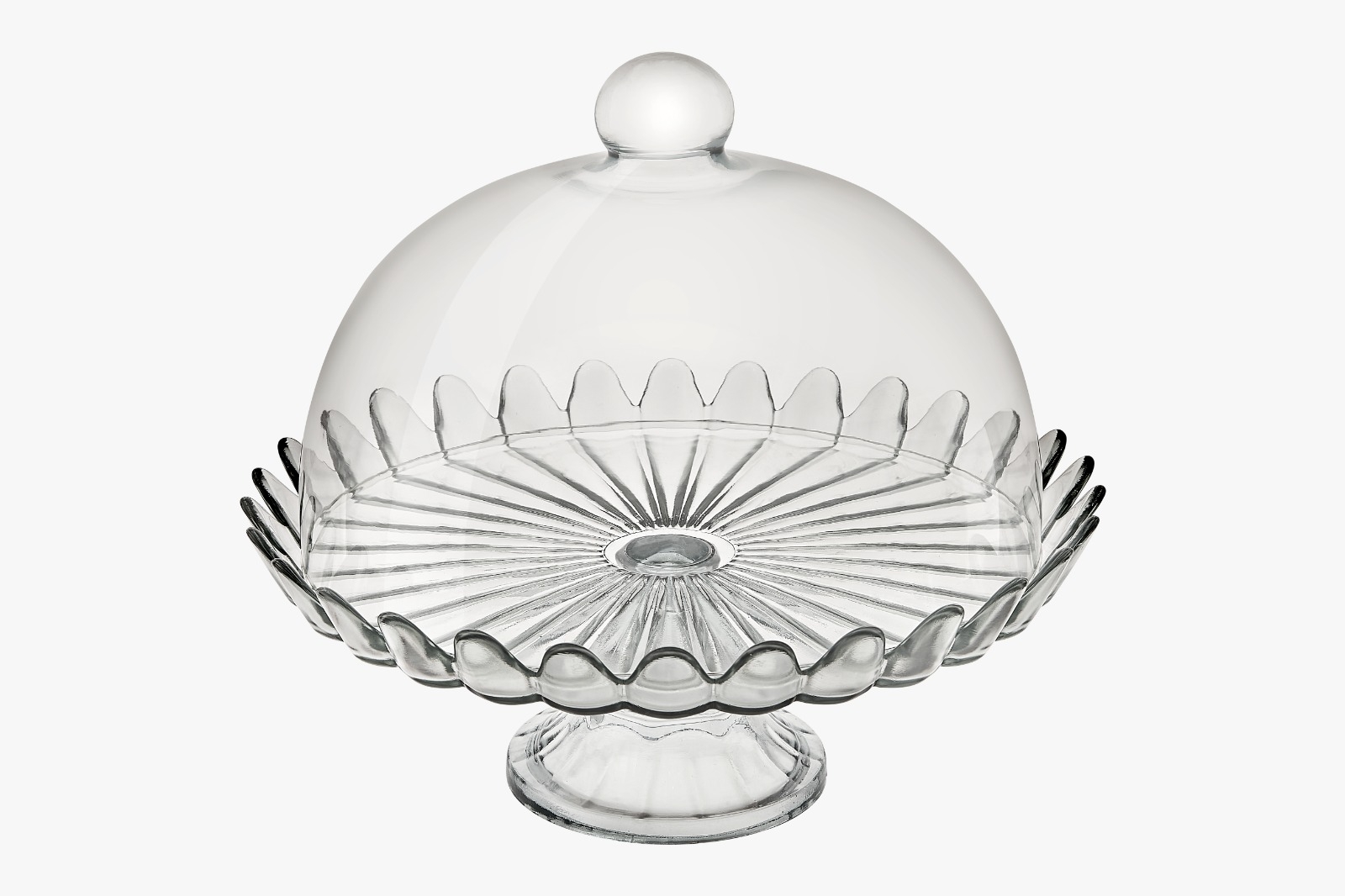 Conjunto Boleira c/ pé e cúpula Petálas de Ja