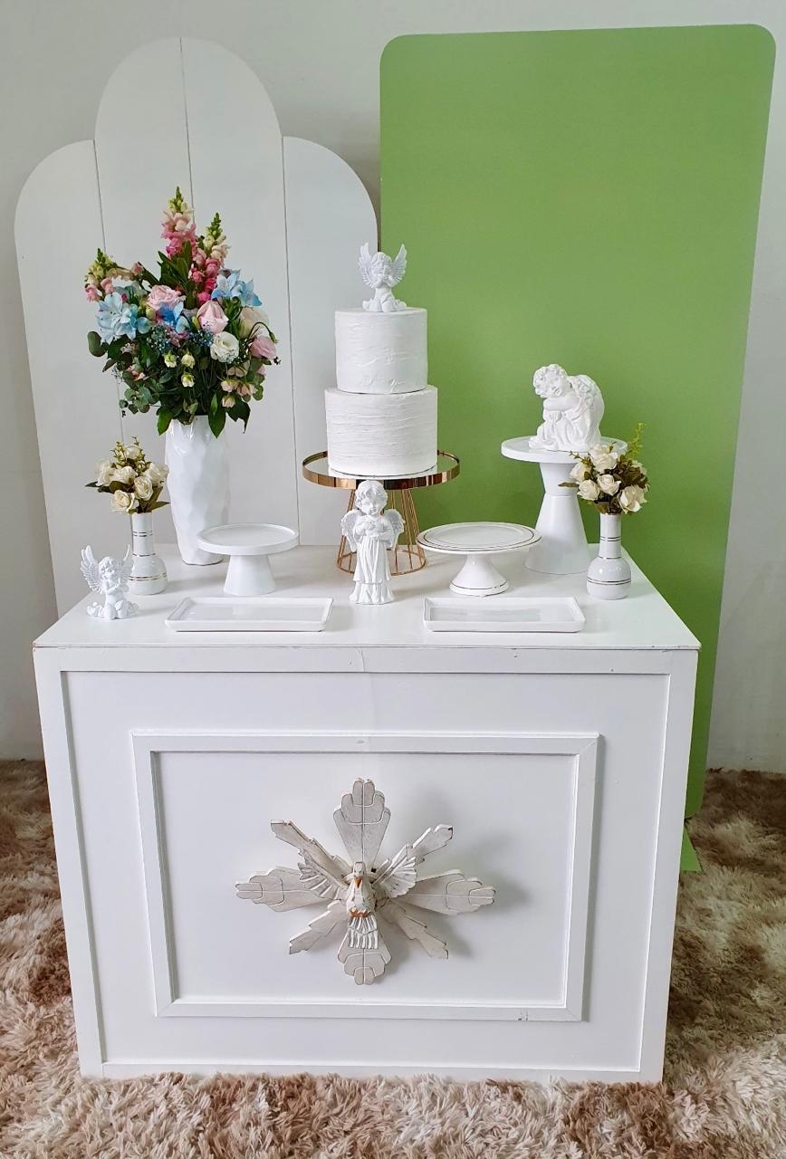 Kit Batizado Branco e Verde