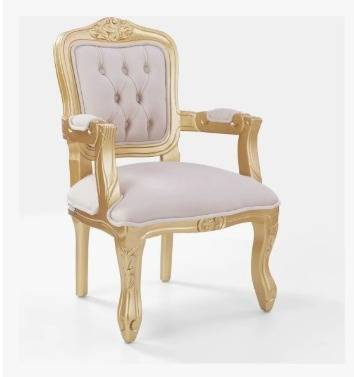 CADEIRA LUIZ XV MINI BEGE