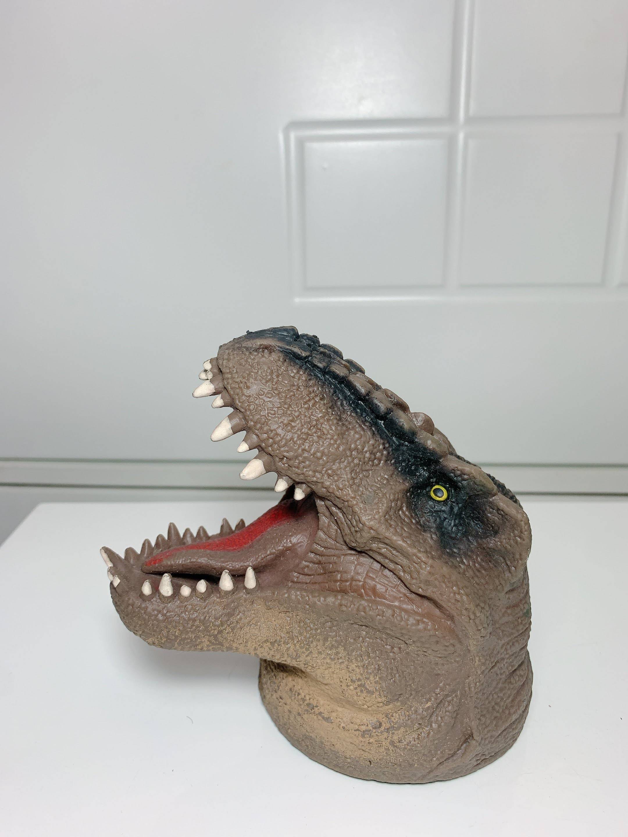 Dinossauro busto verde