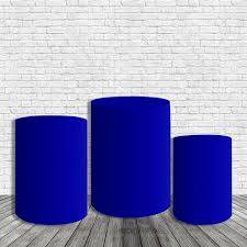 Trio de Cilindros Azul Marinho