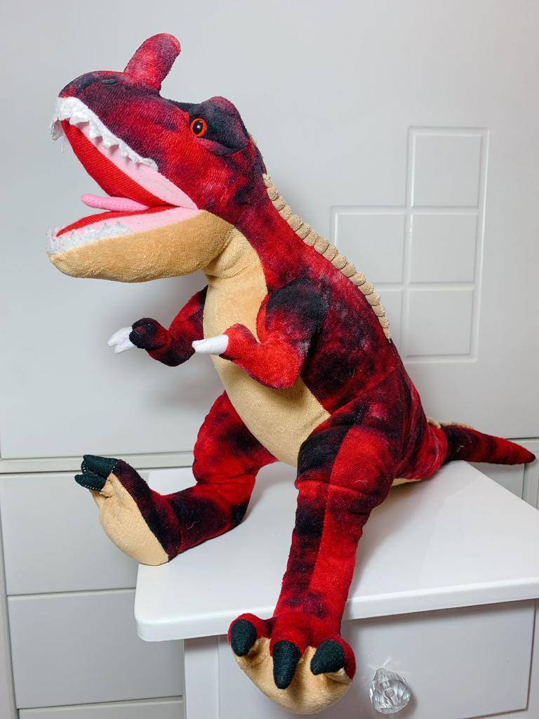 Dinossauro Vermelho Pelúcia