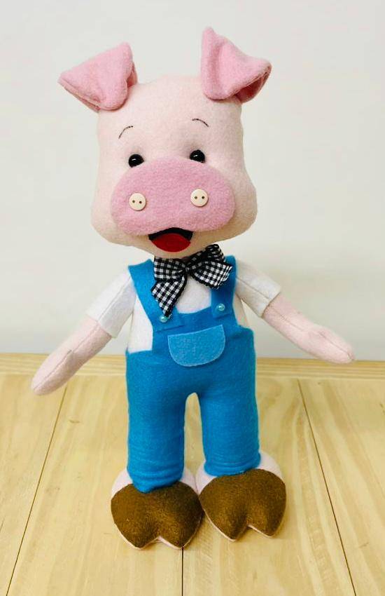 Boneco Três Porquinhos Heitor