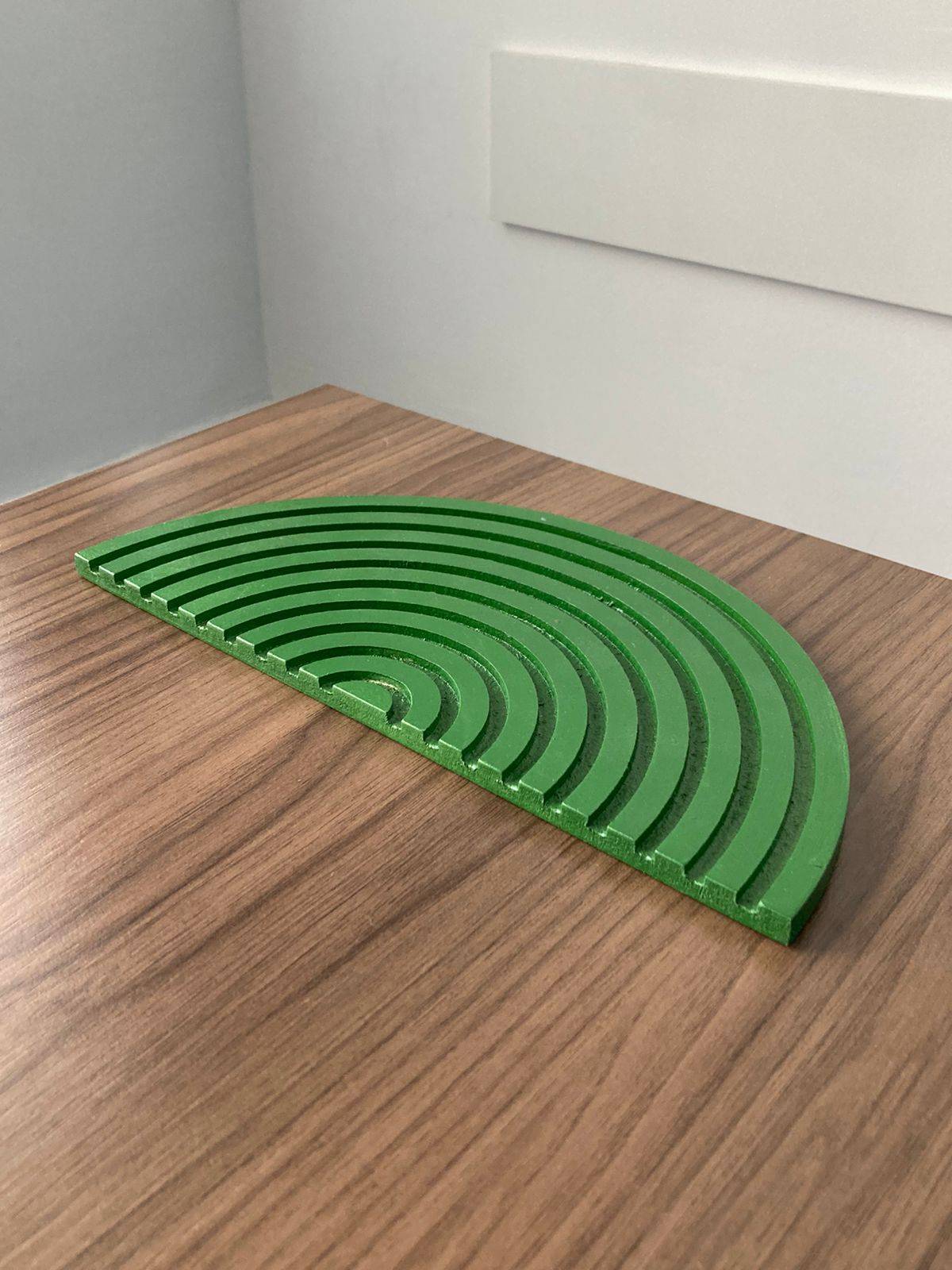 Bandeja Meia Lua Verde Bandeira