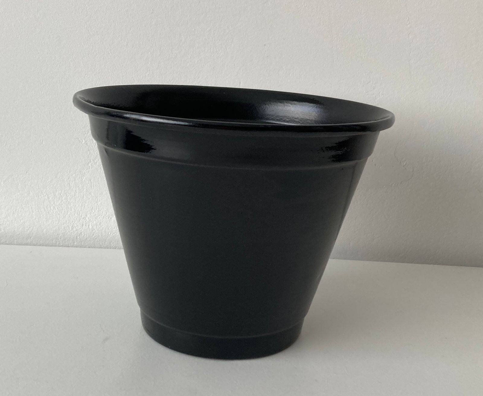 Vaso Ferro Preto Reto