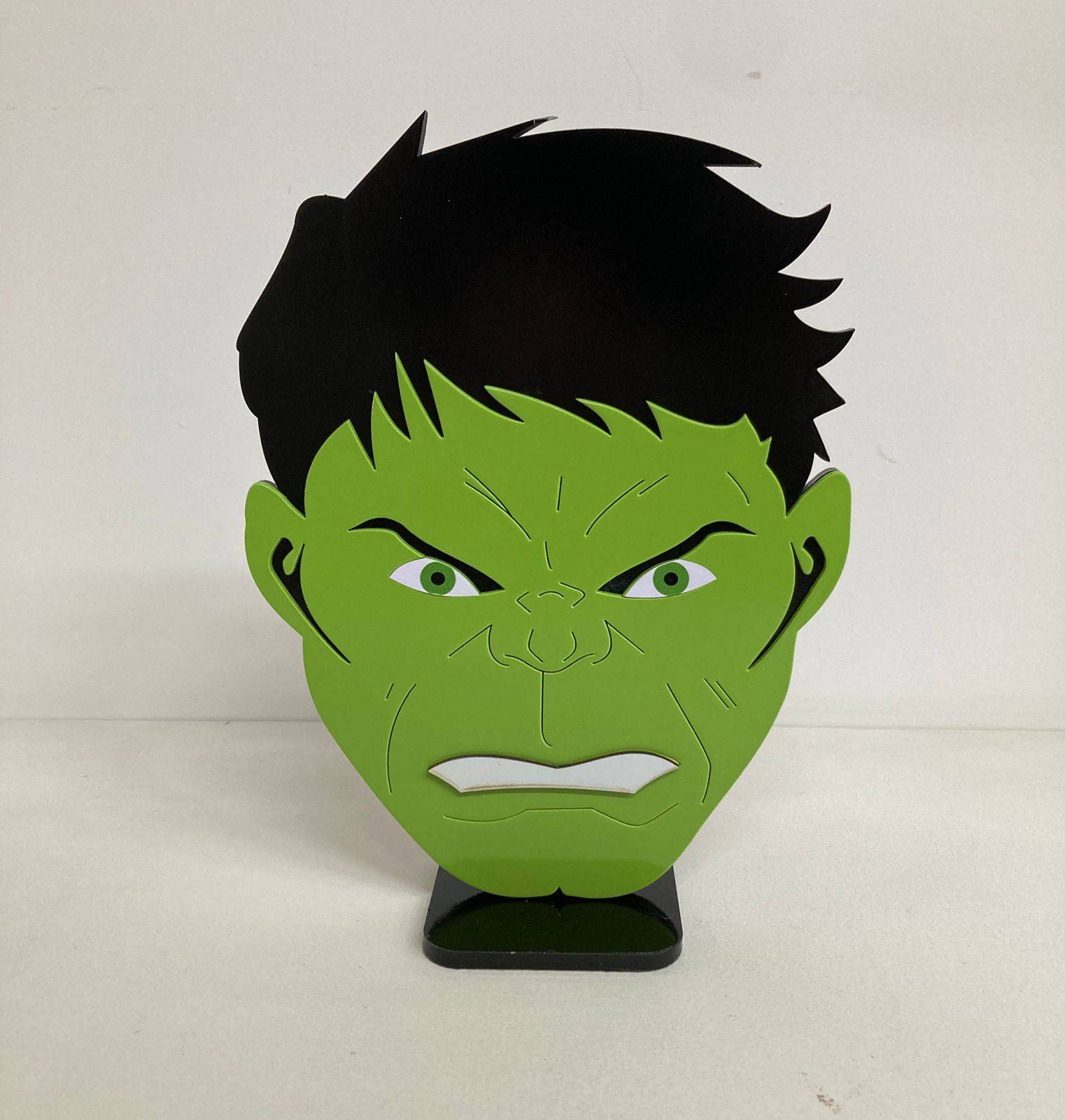 Display Cabeça Hulk MDF