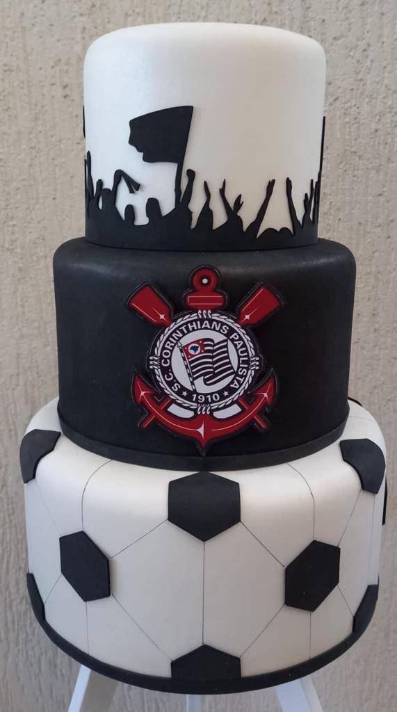 Bolo Fake Corinthians - 3 andares