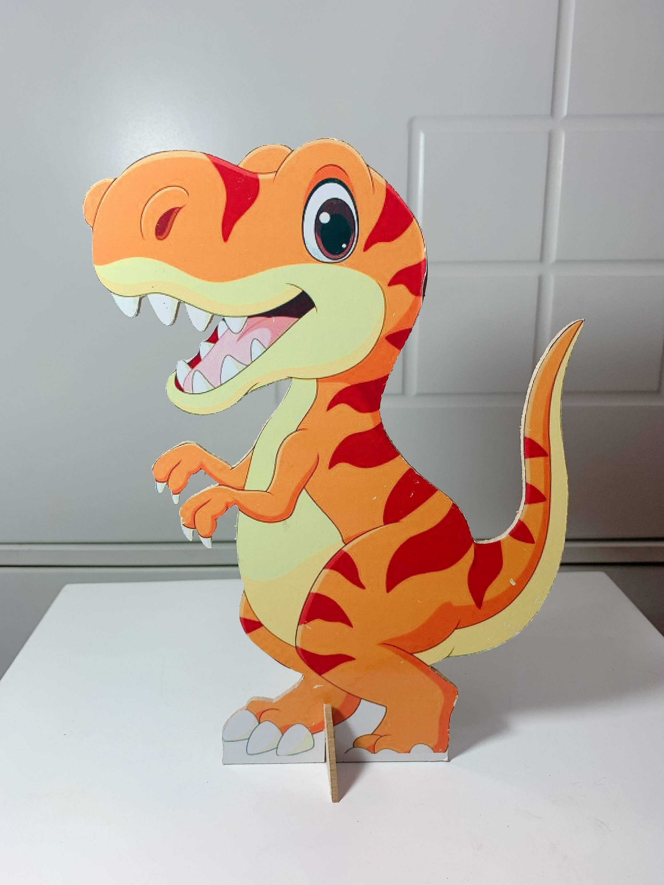 Display Dinossauro Laranja