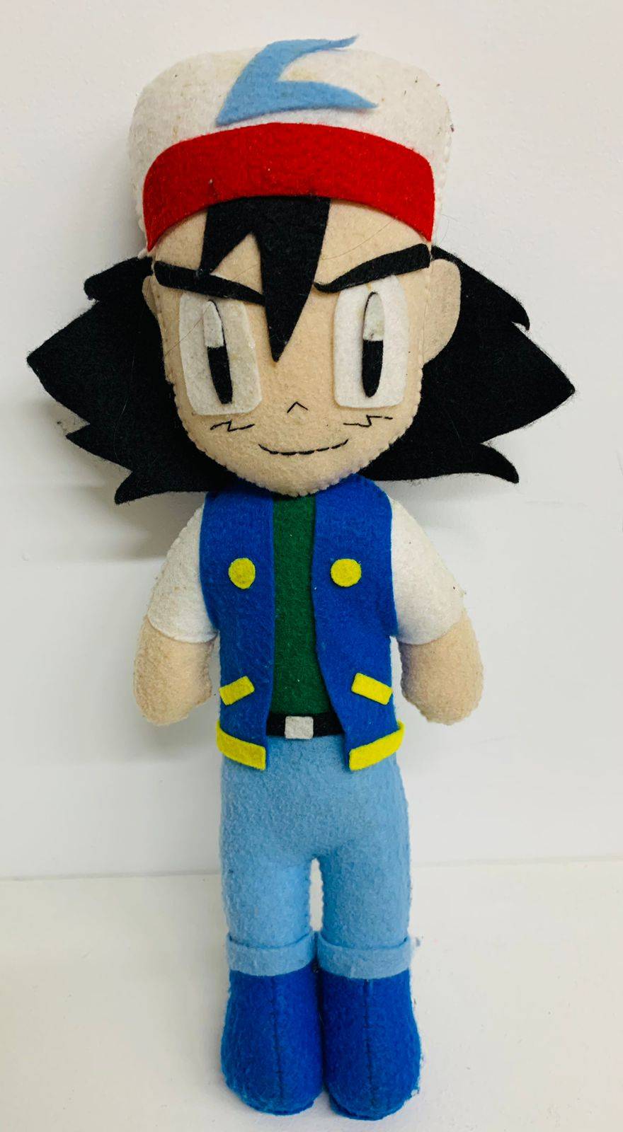 Boneco Ash Pokémon Feltro