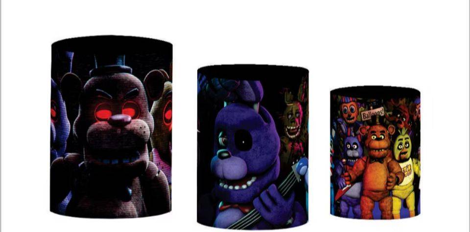 Trio de cilindros Five nights at Freddy´s