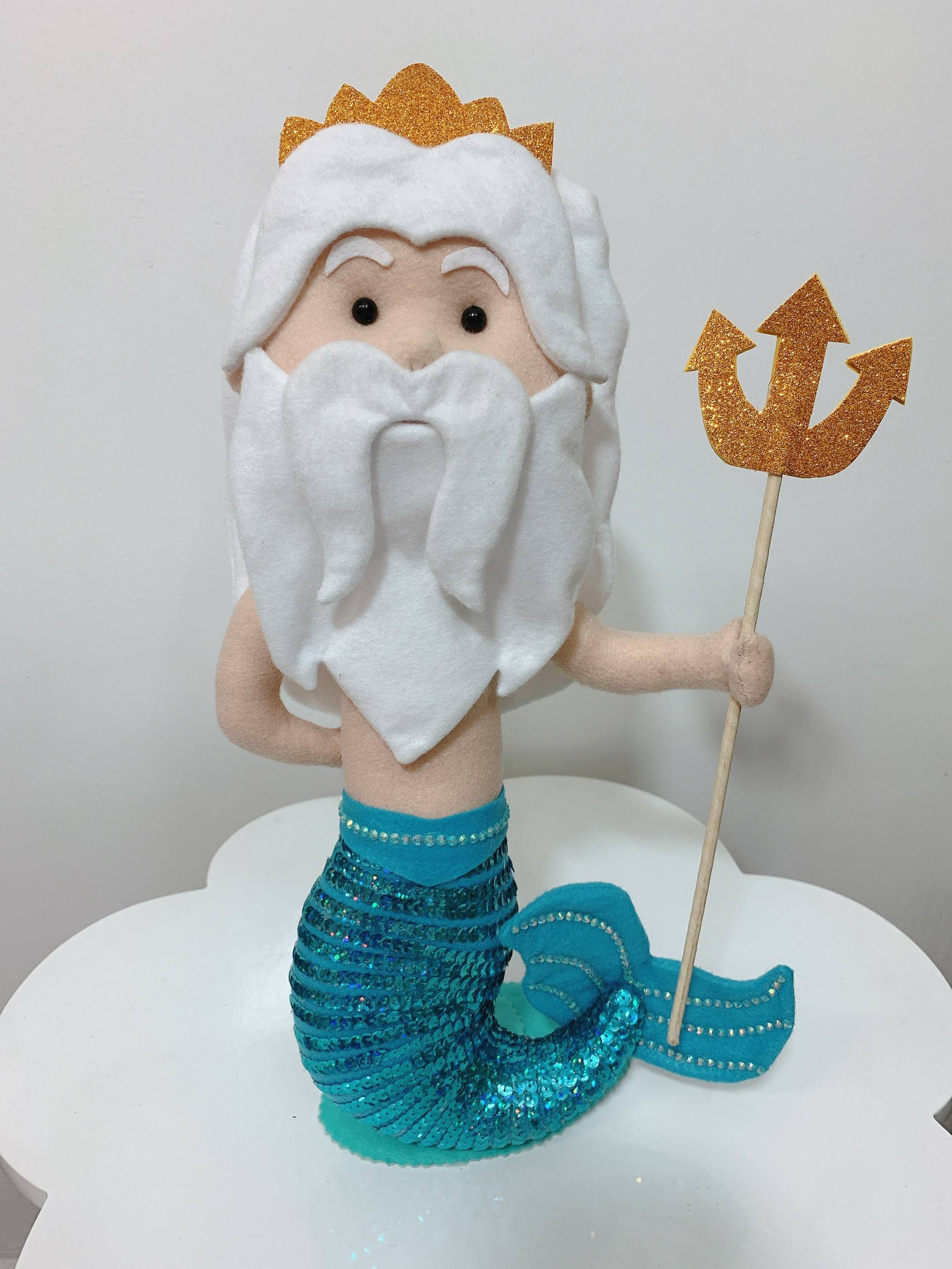 Boneco Rei Tritão Feltro