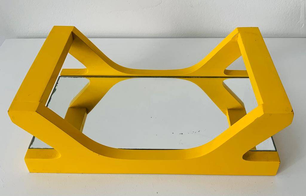 Bandeja Espelhada DC Suporte Alça Amarela