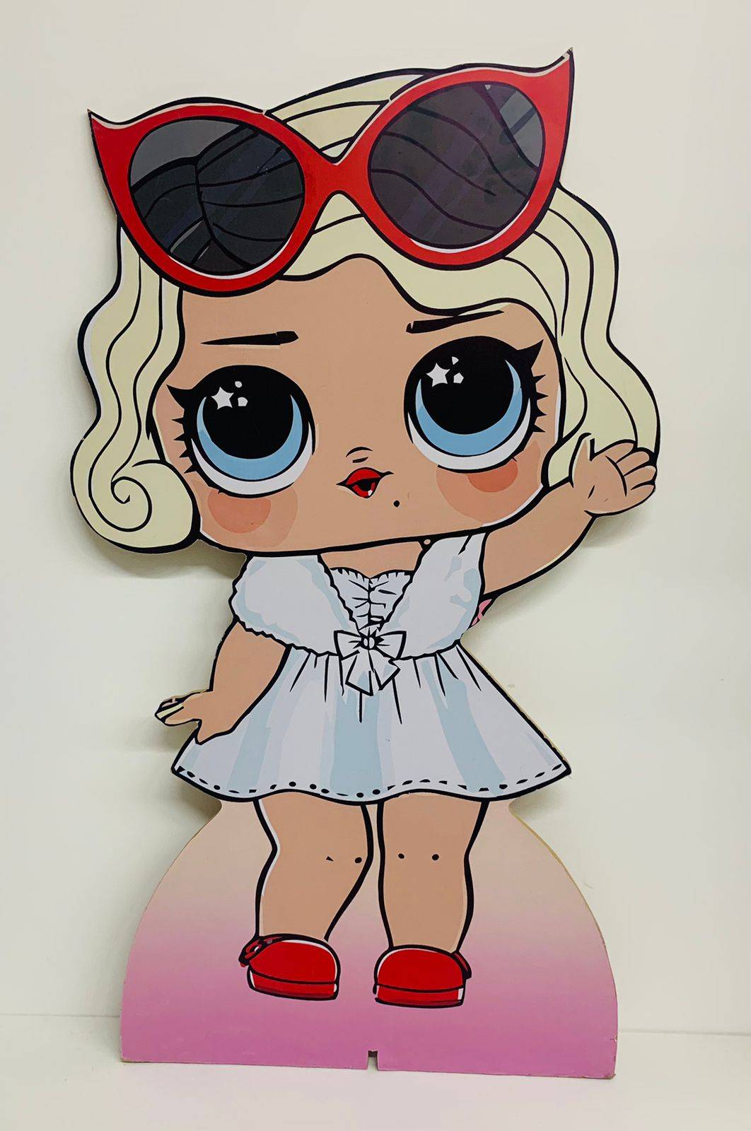 Display Lol Óculos Vermelho MDF