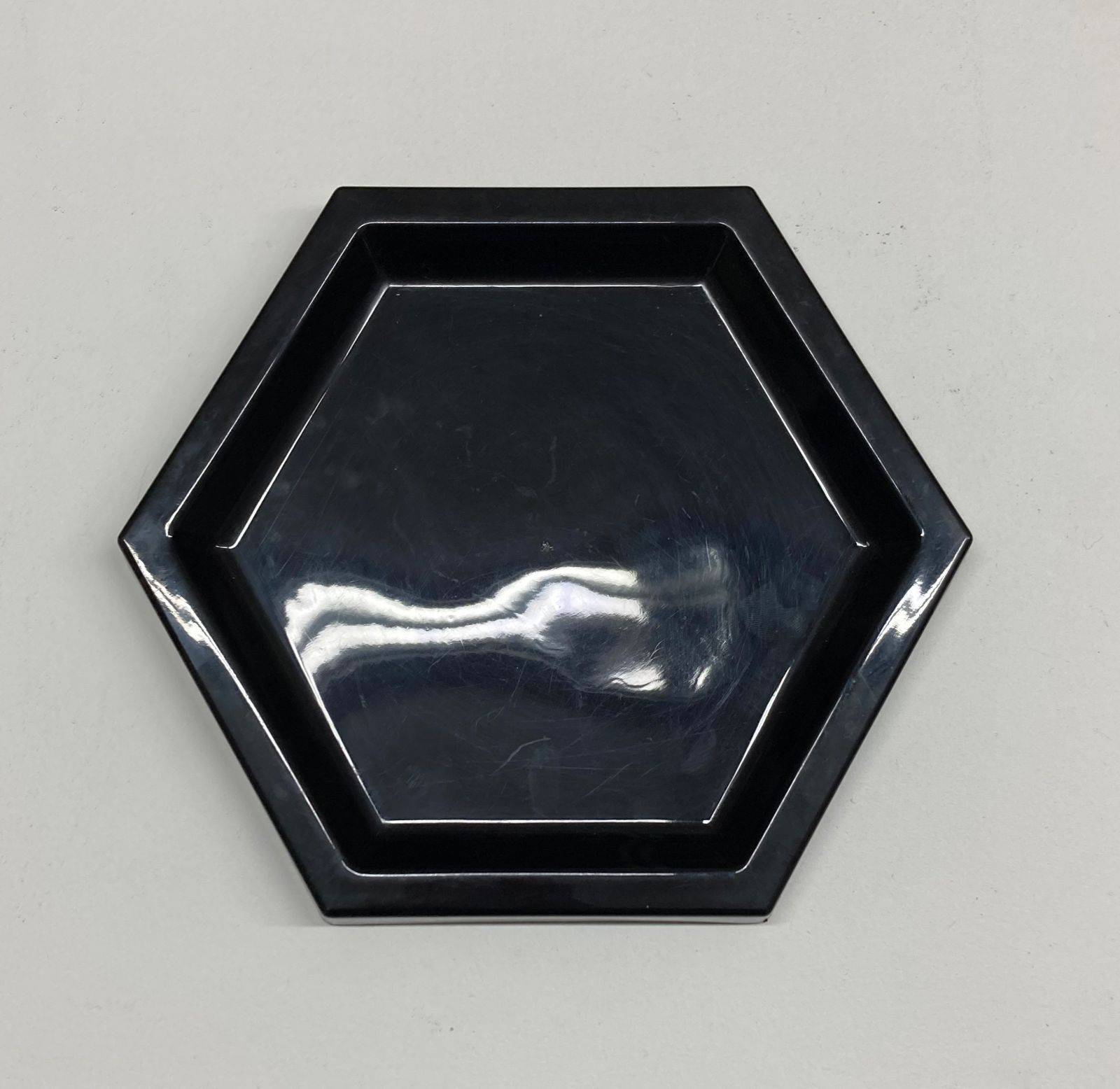 Bandeja Hexagonal Preta