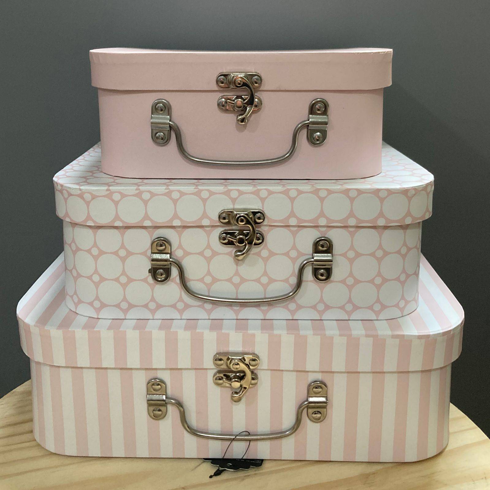Kit Maletas Rosa Bebê
