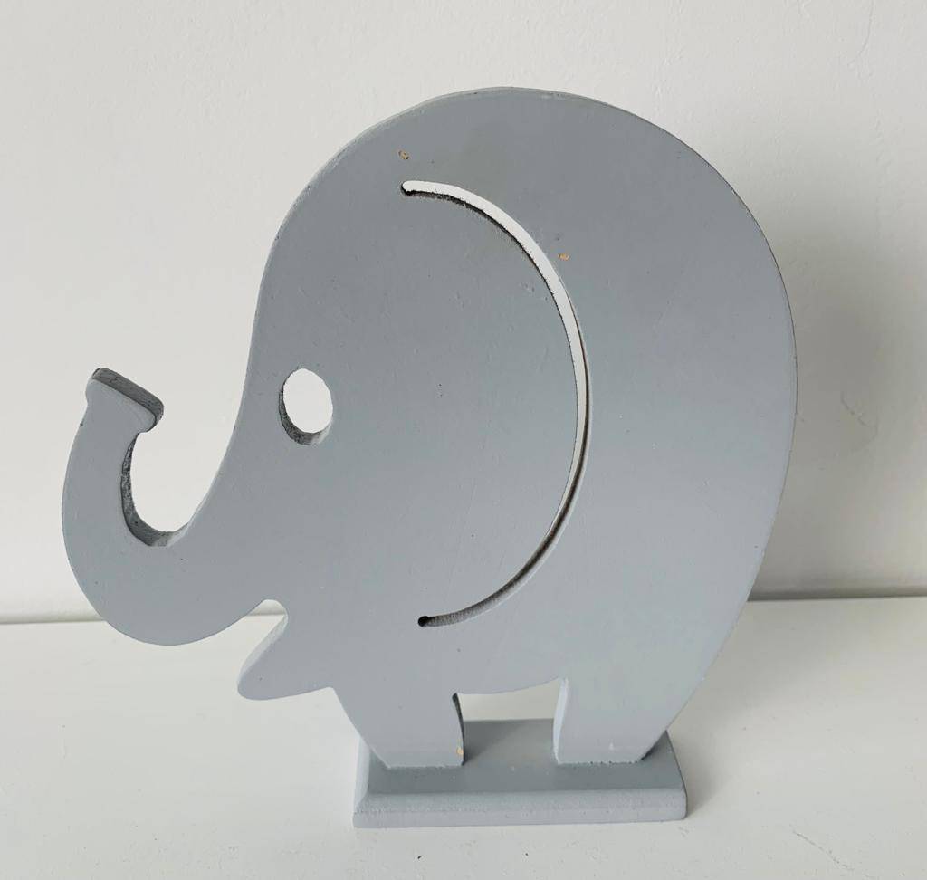 Elefante Cinza MDF (G)