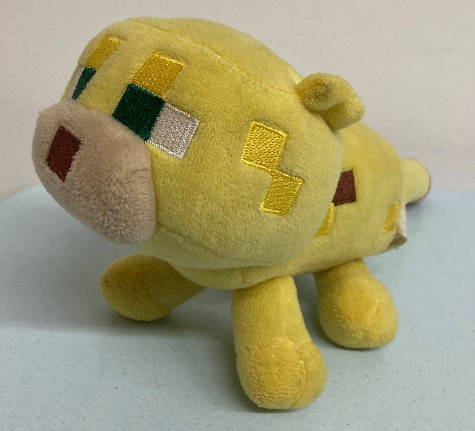 Gato Amarelo Minecraft Pelúcia