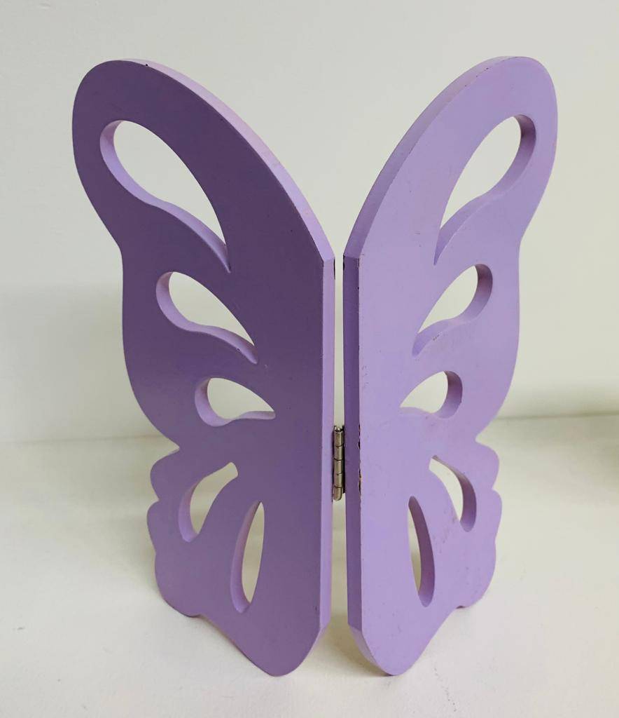 Borboleta Lilás Dobrável MDF