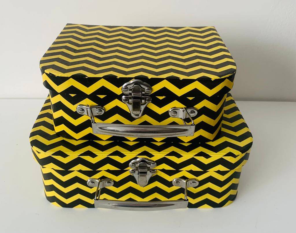 Kit Maleta Amarela x Preta SNOOP 2 Unid.