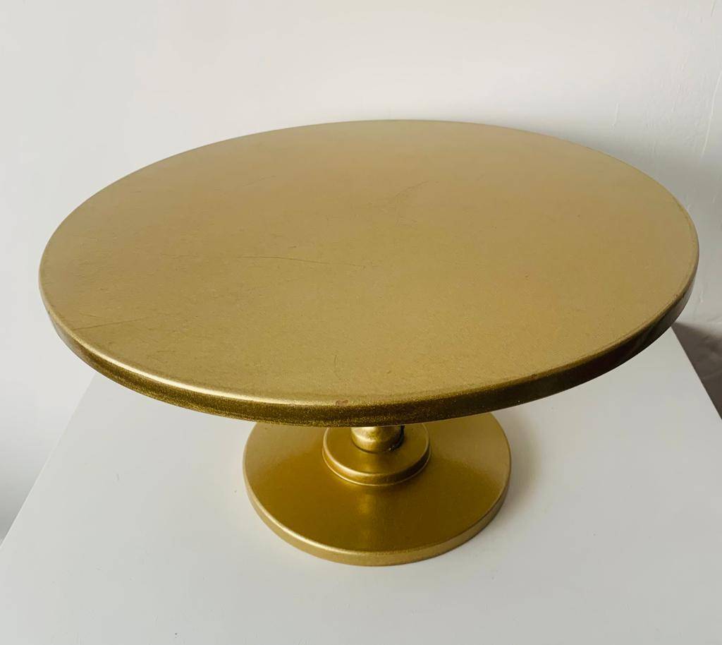 Boleira DC Dourada Pé torneado Laka GG