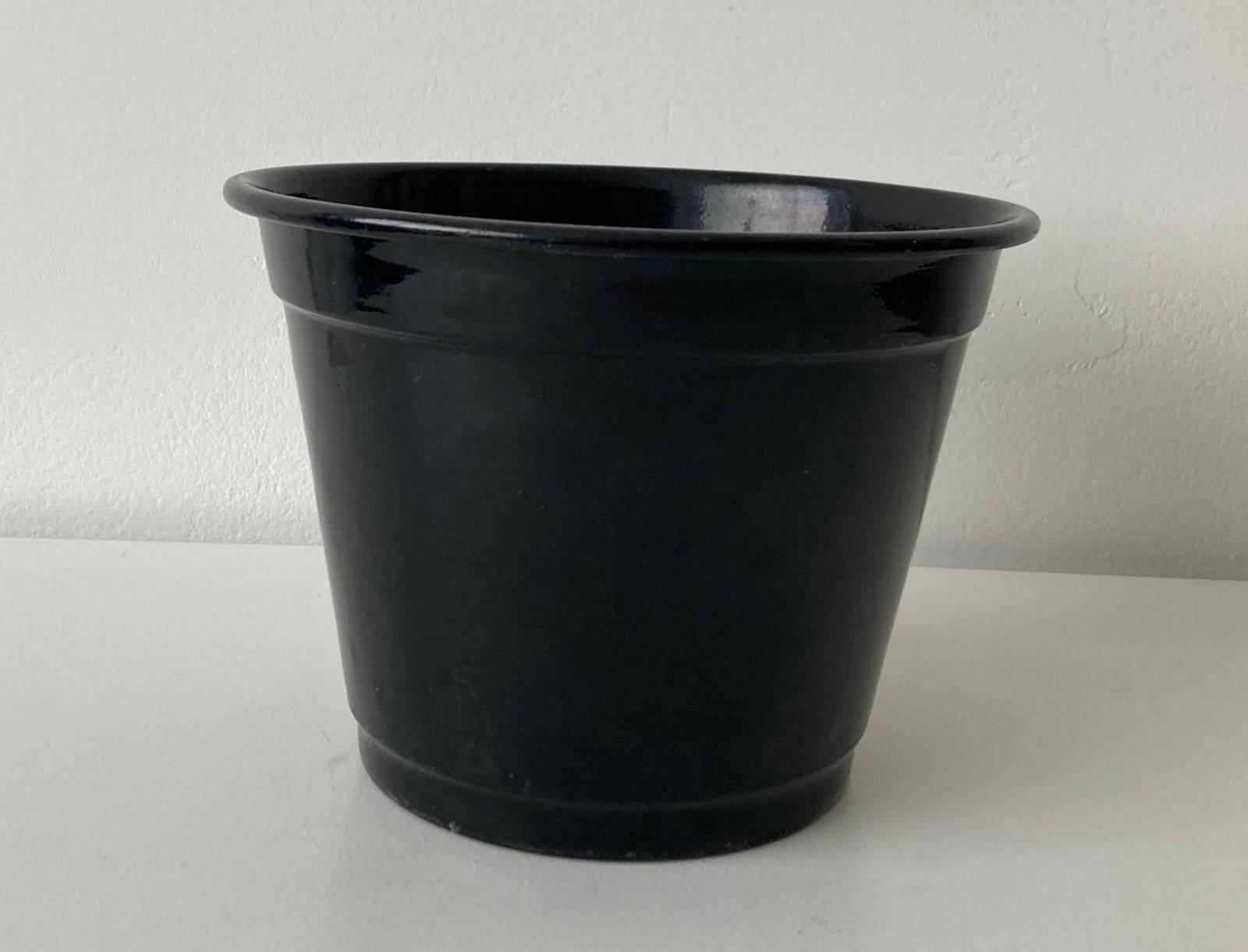 Vaso Alumínio Preto Reto