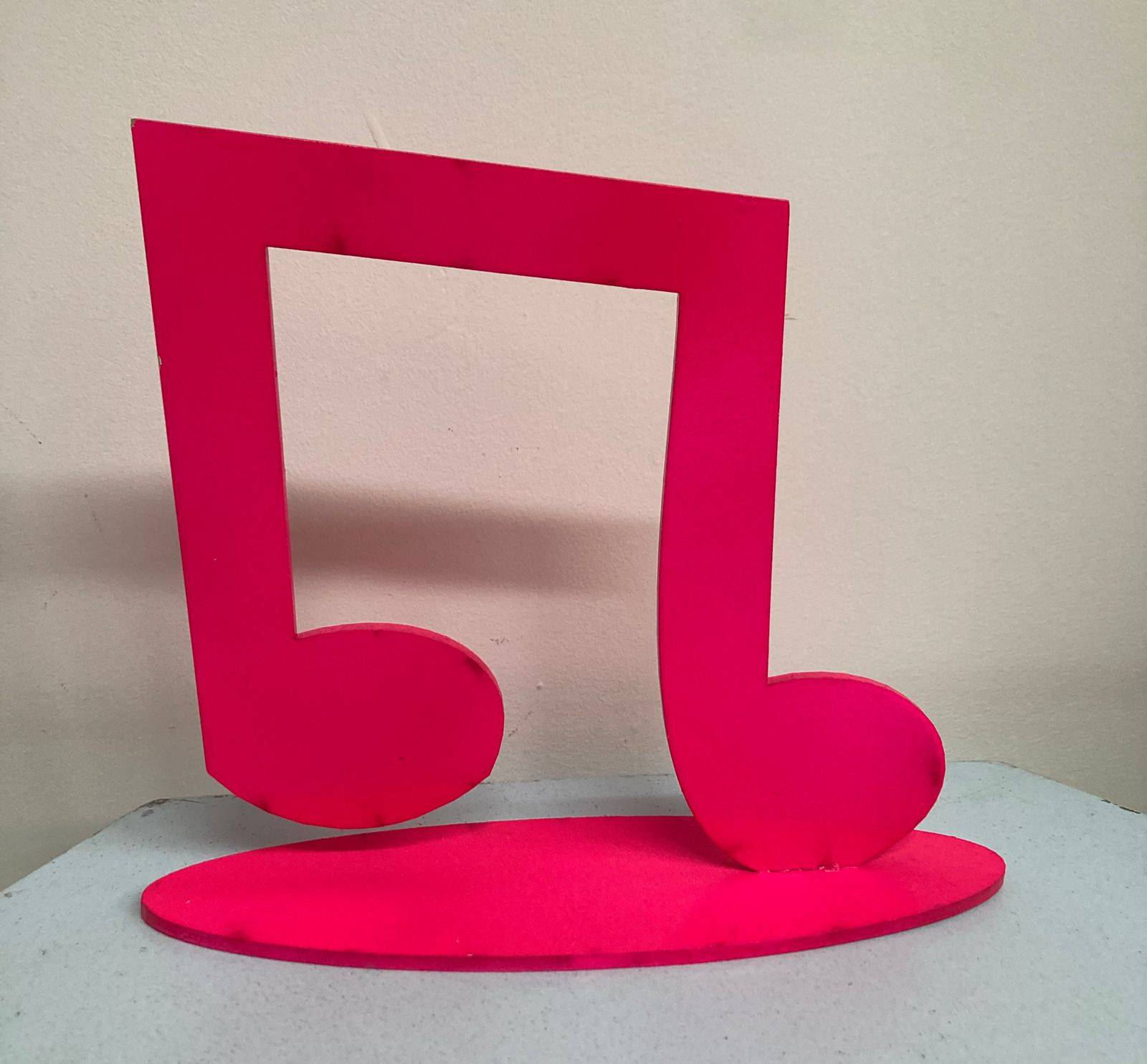 Nota Musical Pink Neon MDF