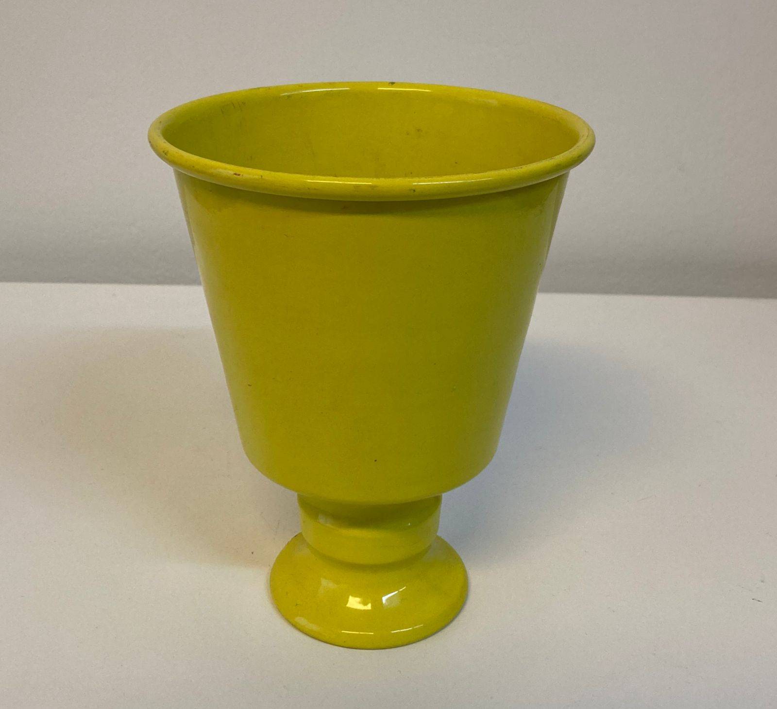 Mini Vaso Alumínio Amarelo