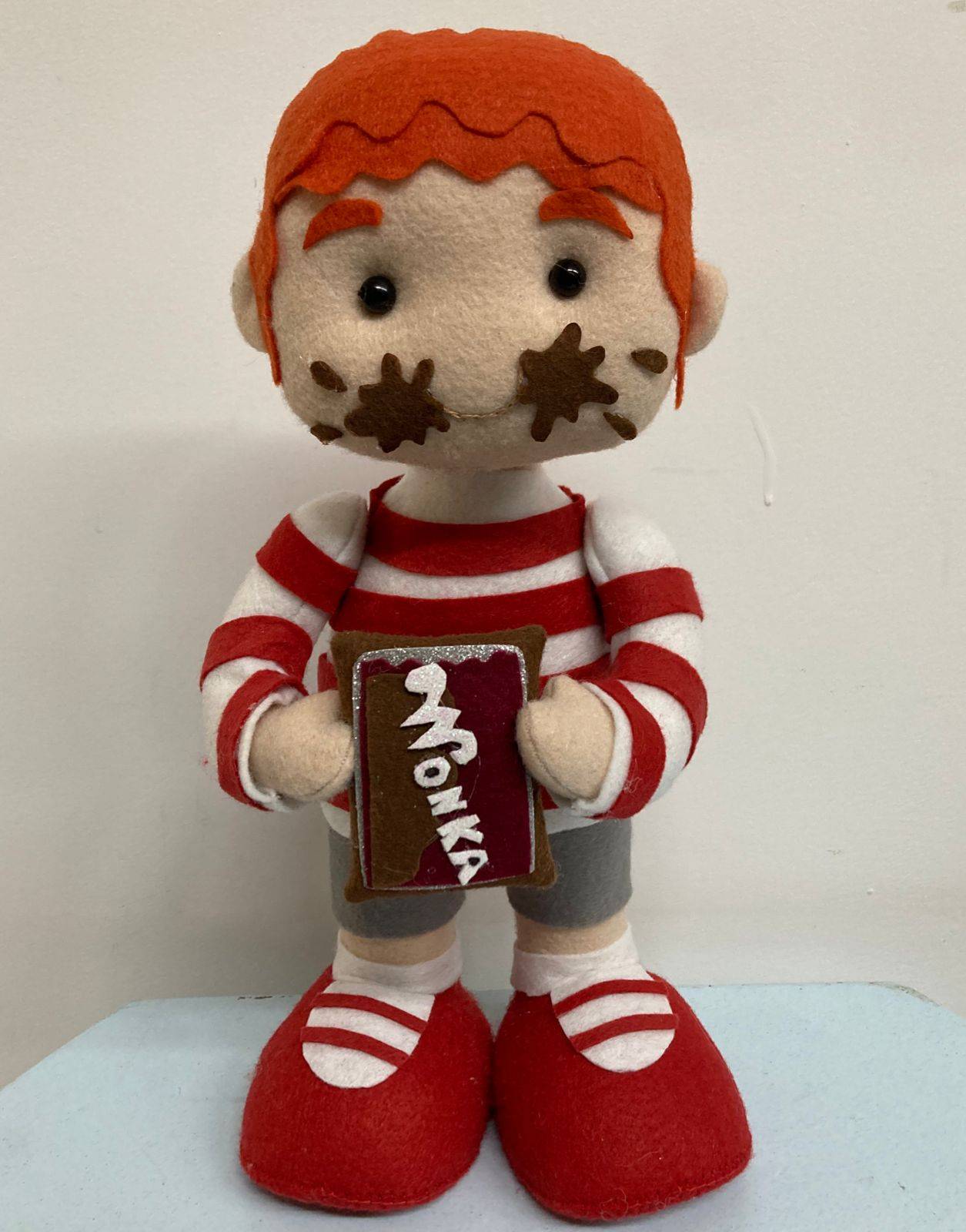 Boneco Augustus Gloop Feltro