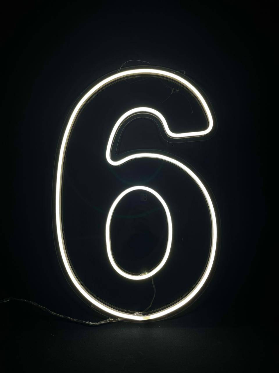 Número 6 LED